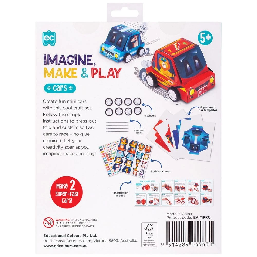4 Imagine, Make & Play Racing Cars, 4 of 4