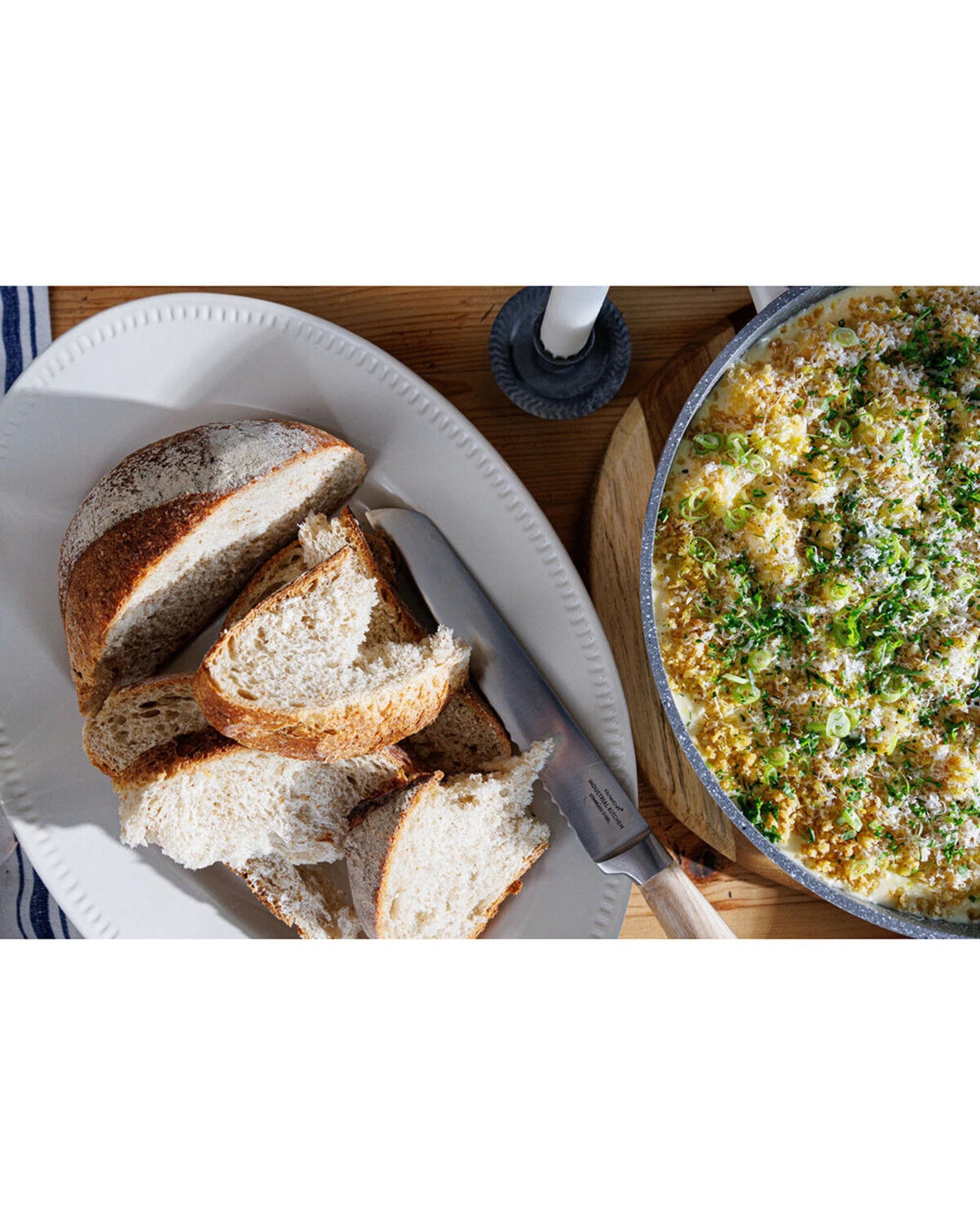 2 Mikasa Cranborne Stoneware Oval Serving Platter 39cm Durable - White, 2 of 6