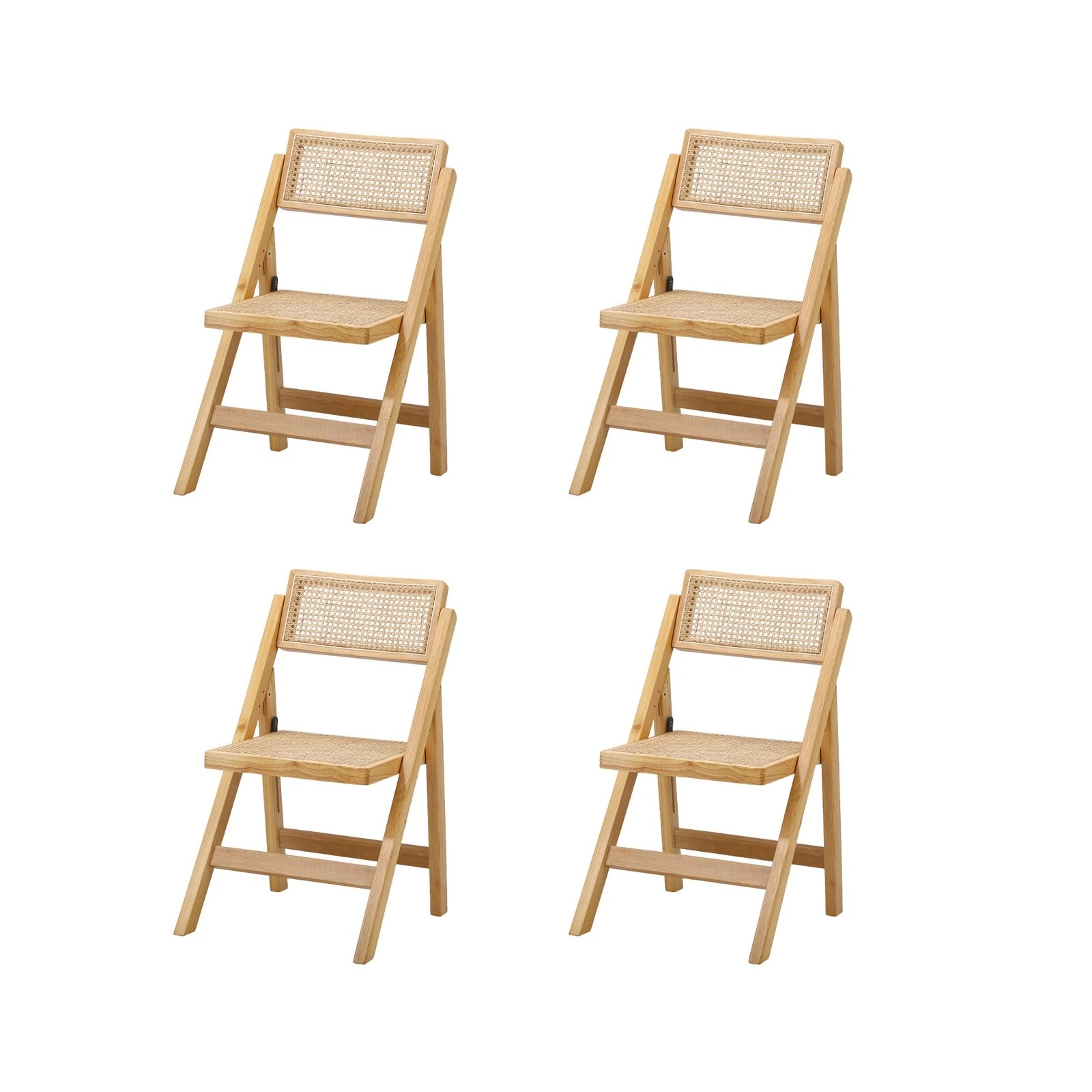 7 Oikiture 180cm Rectangular Dining Table With 4pcs Dining Chairs Foldable
 - Natural, 7 of 10