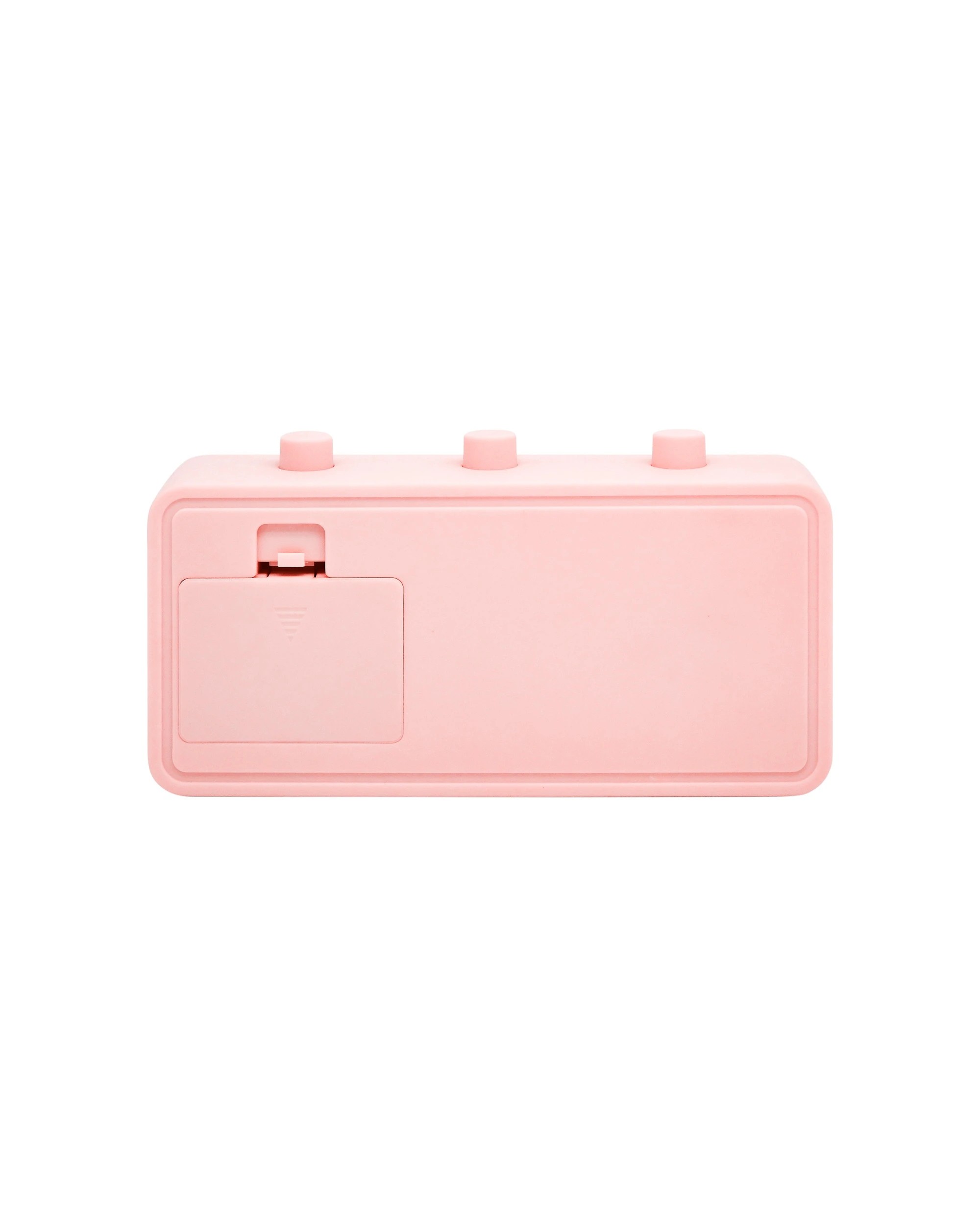 2 Leni 11x20cm Flipper Table Alarm Clock With Manual Flip Day And Date Dustly Pink - Black, 2 of 4
