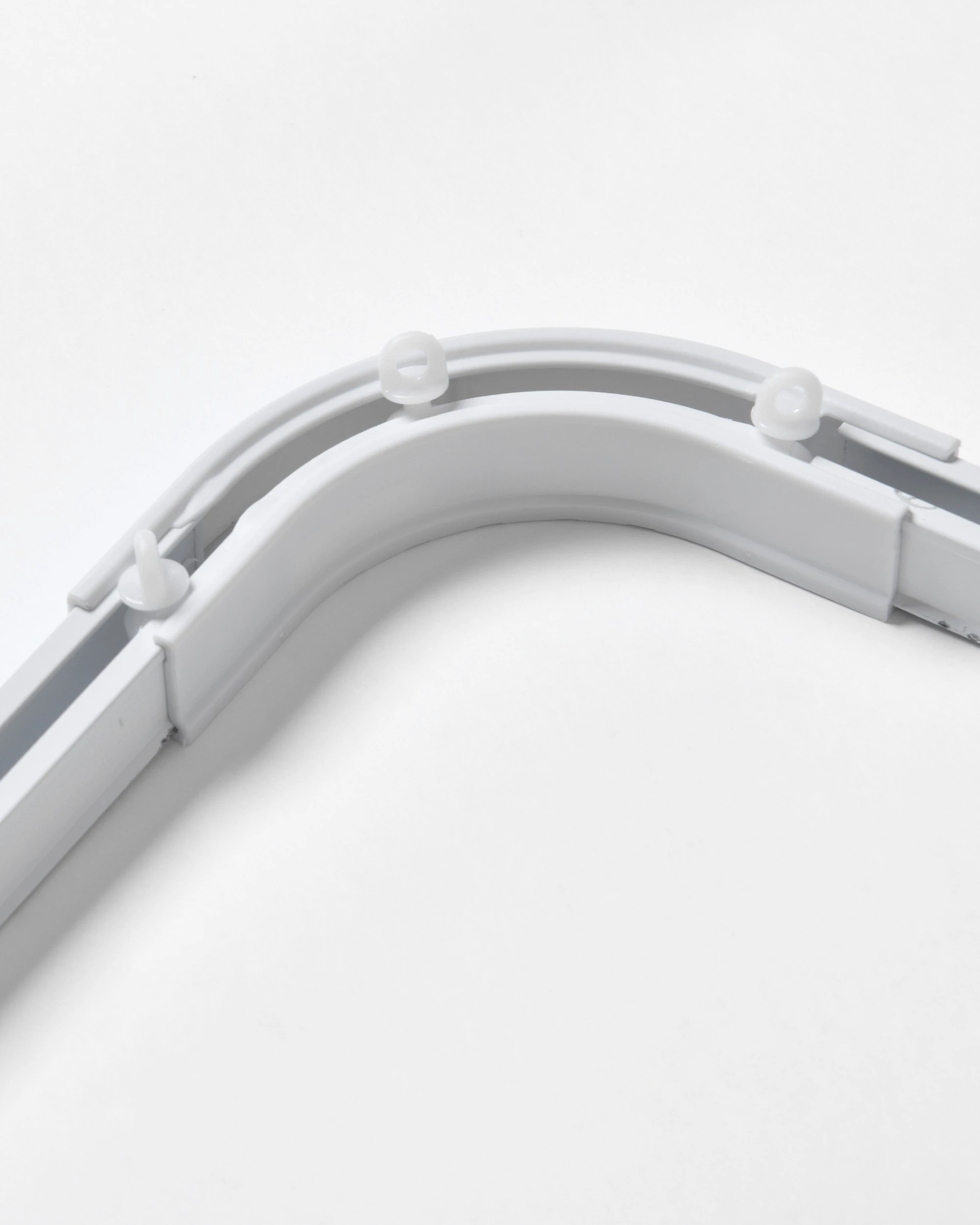 1 Cadence & Co. S-Fold Curtain Track Corner Connector - White, 1 of 4