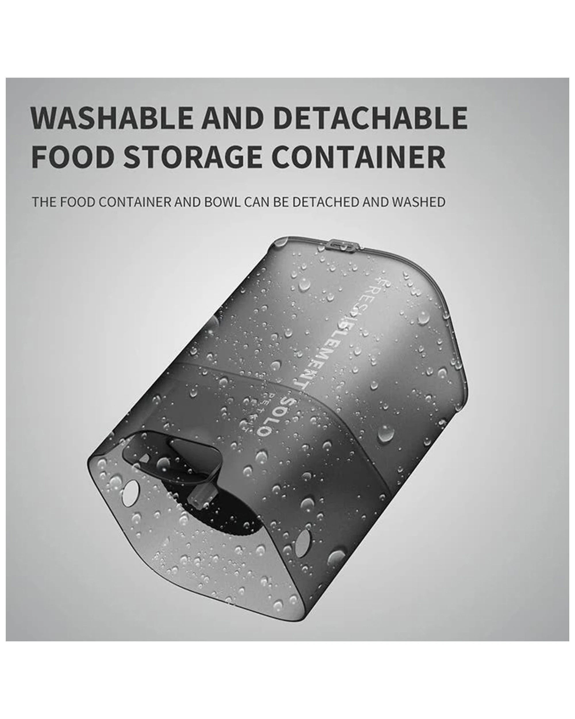 4 Petkit Fresh Element Solo 32cm 3l Smart Pet Feeder Stainless Steel Bowl Dark Grey
 - Grey, 4 of 8