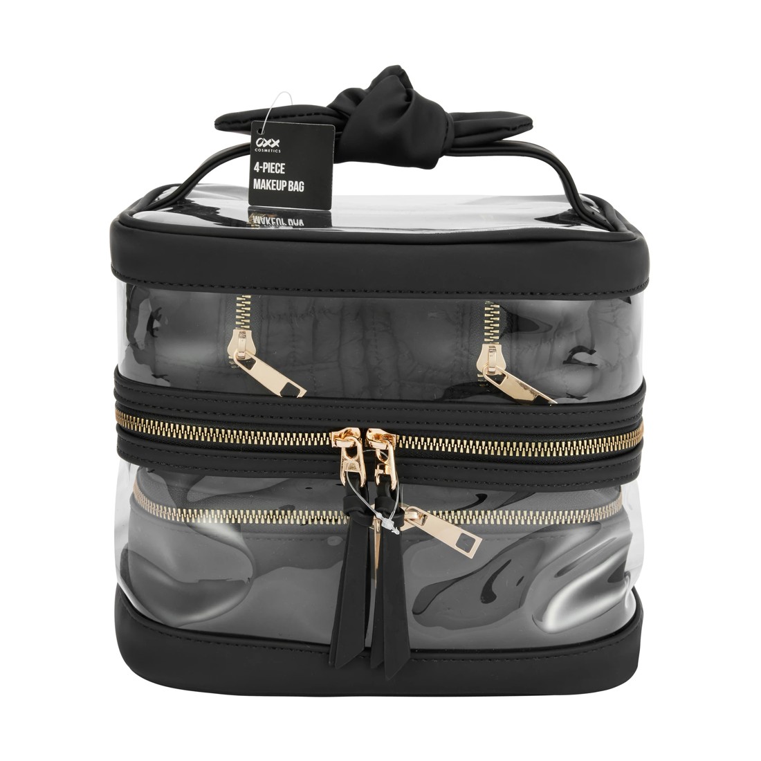 7 OXX Cosmetics 4 Piece Makeup Bag Set - Black, 7 of 7