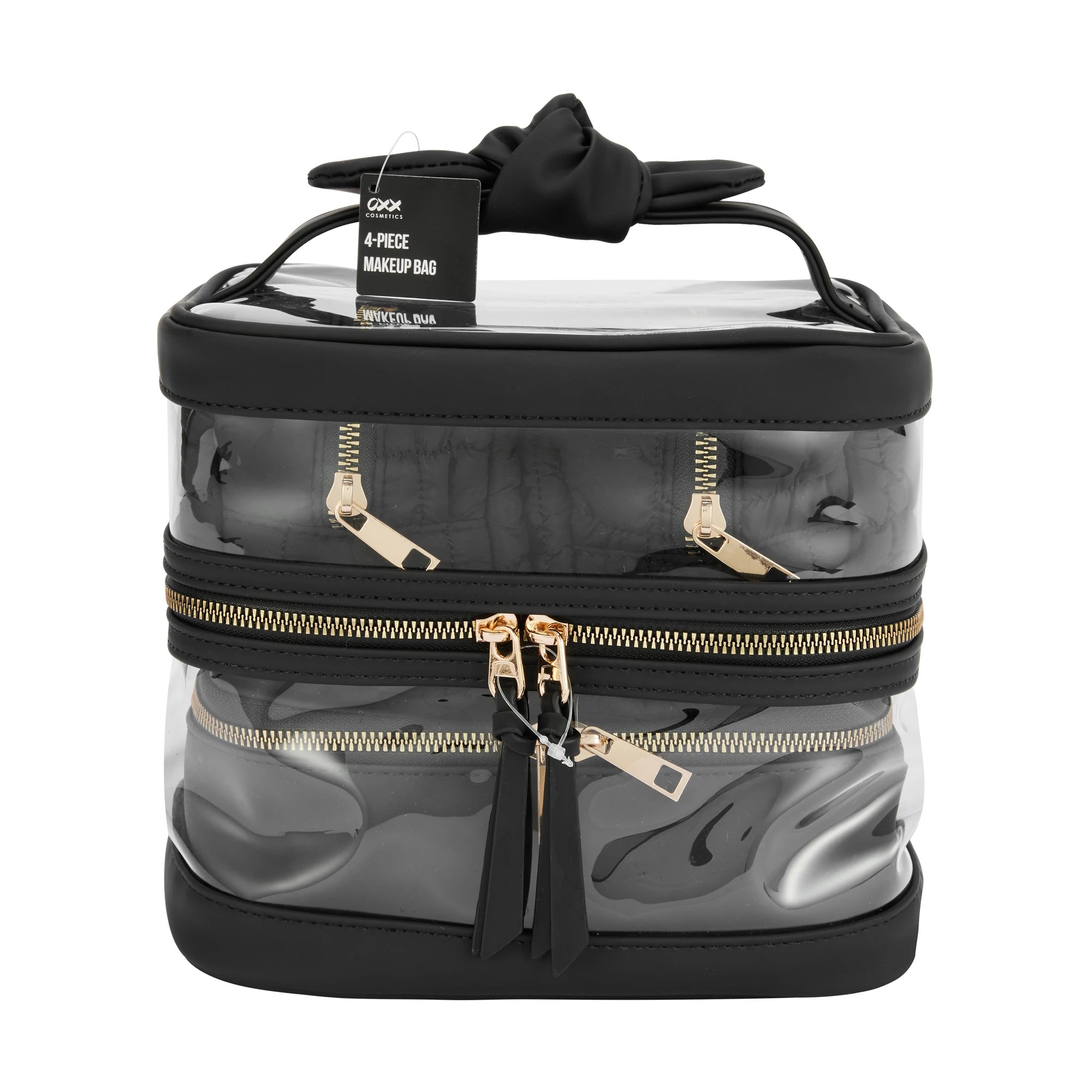 7 OXX Cosmetics 4 Piece Makeup Bag Set - Black, 7 of 7