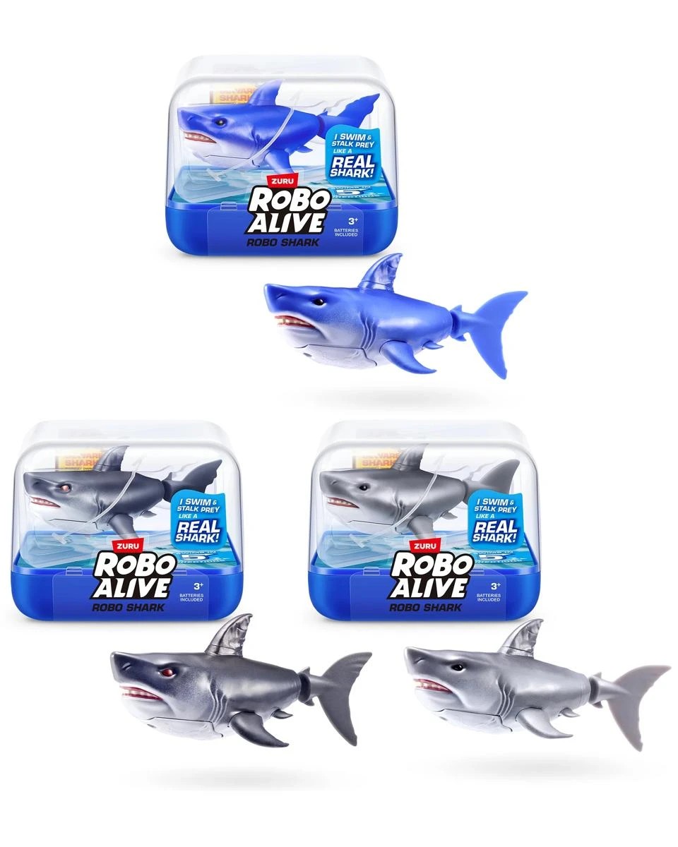 1 Zuru Robo Alive Water Activated Shark Toy - Assorted, 1 of 9