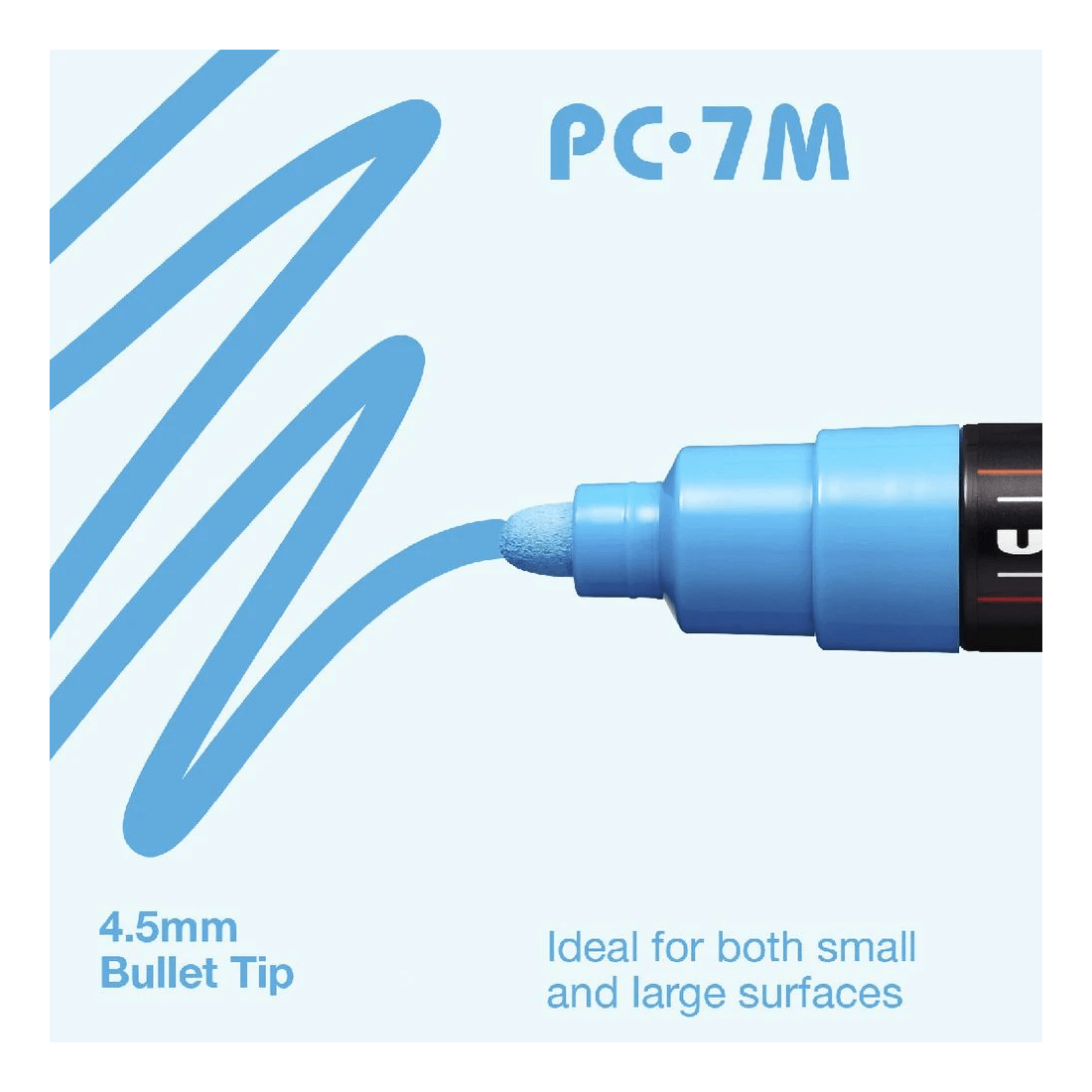 5 POSCA PC 7M Paint Marker Bright Yellow, 5 of 8