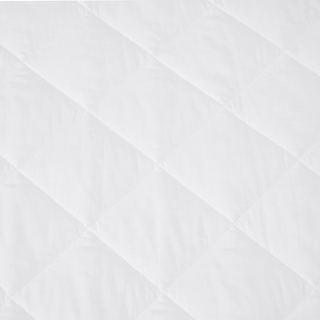 3 Cotton Top Fitted Mattress Protector - King Single Bed, White, 3 of 4