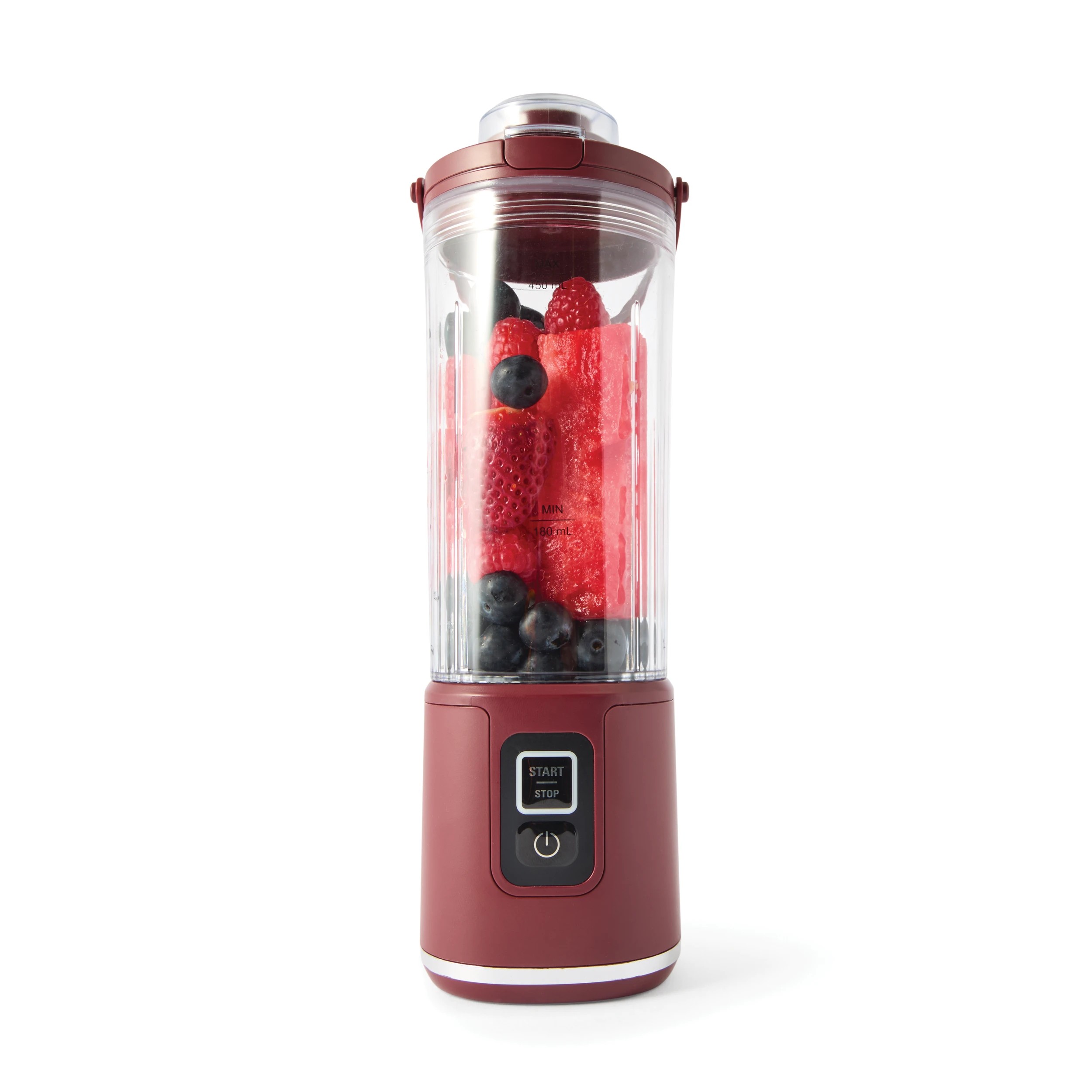 1 Portable USB Blender - Dark Red, 1 of 10