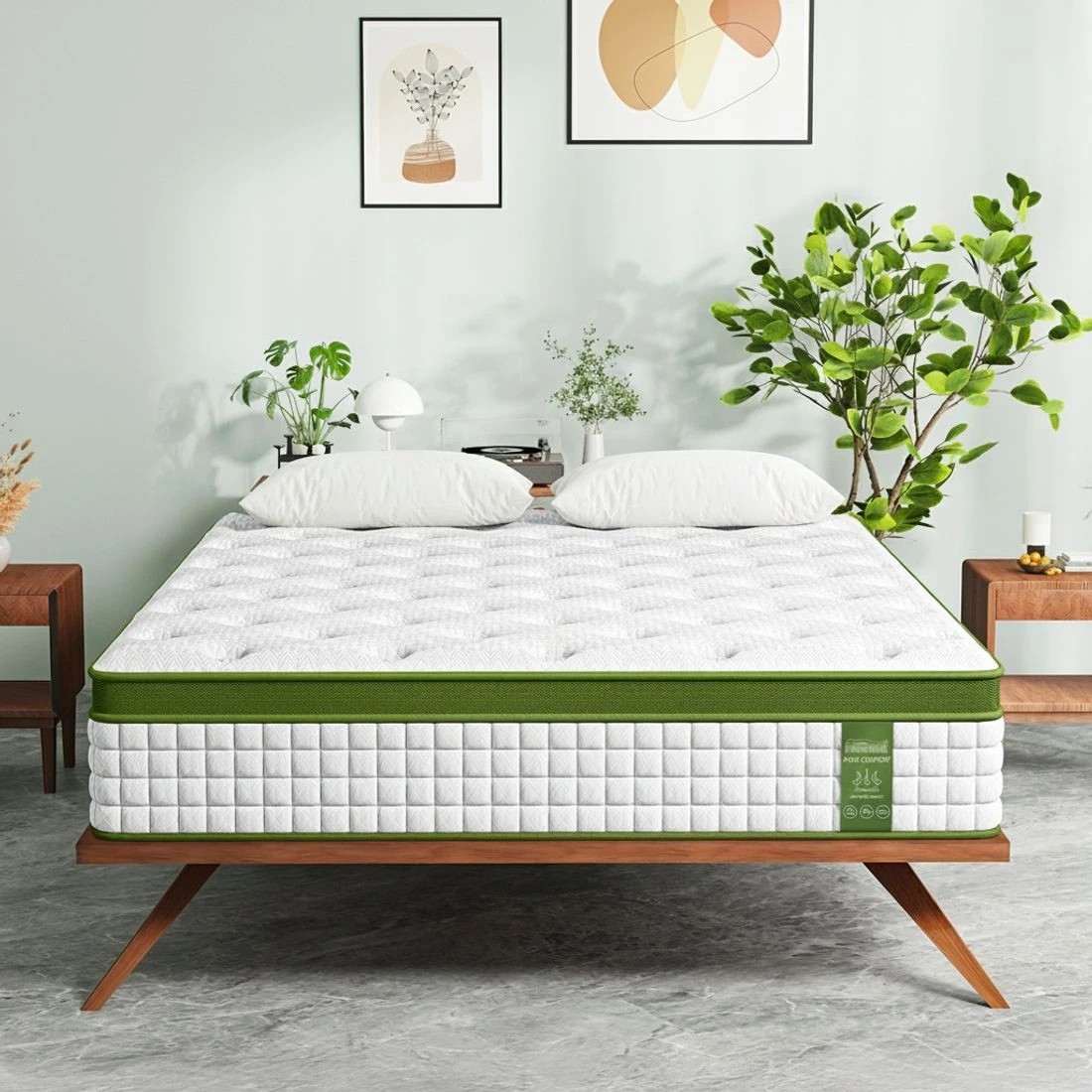 4 BedStory Single Mattress 34cm Medium - Hybrid Mattress for Pressure Relief Motion Isolation - Single Bed - White, 4 of 6