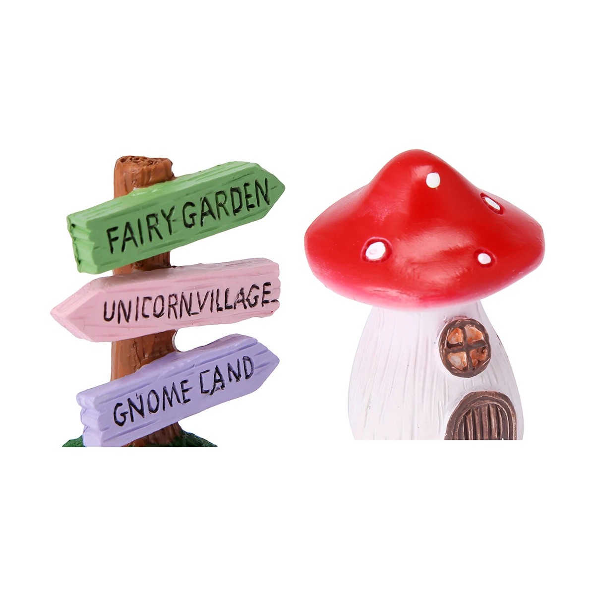 5 Fairy Garden: Sign and Mushroom House, 5 of 8