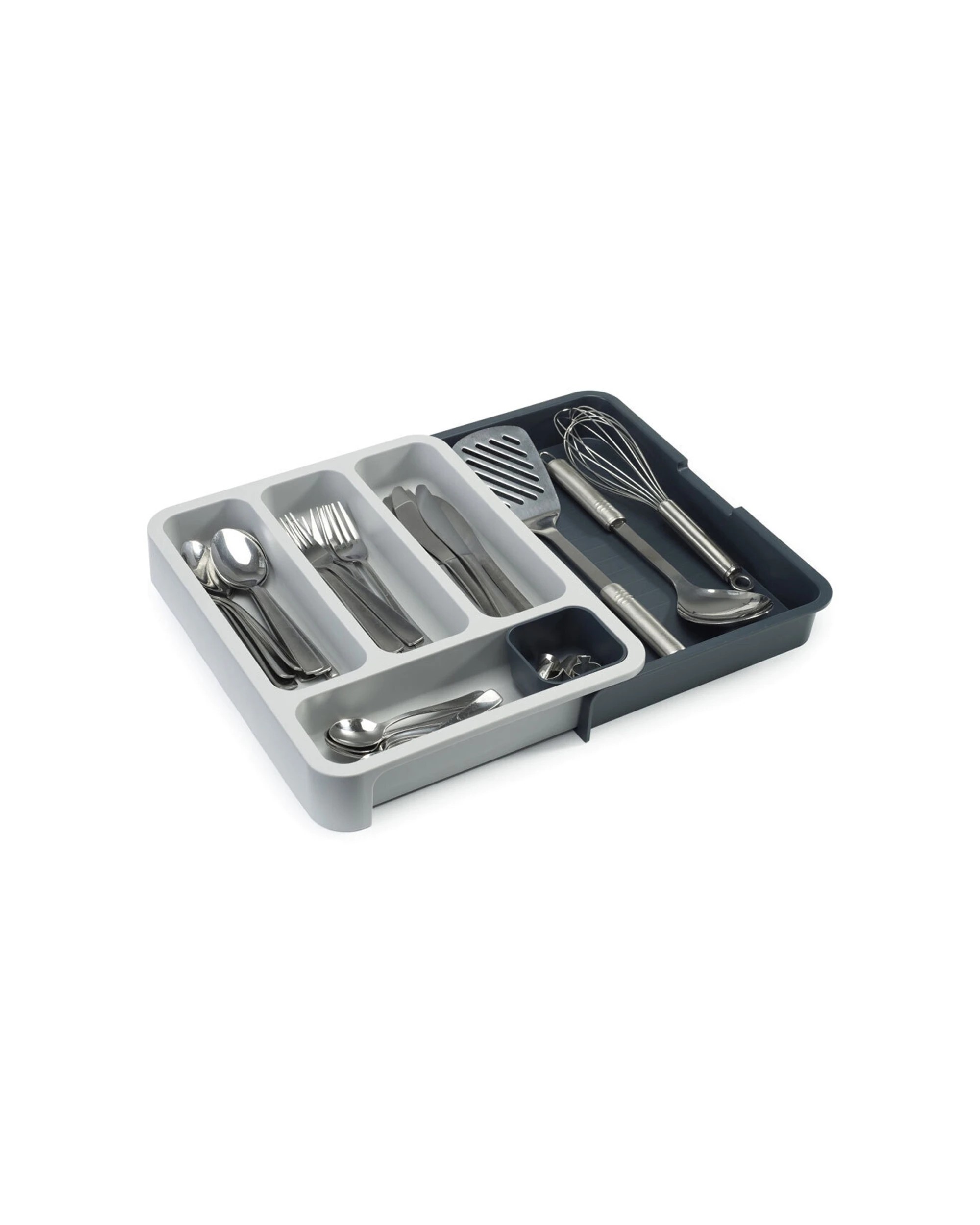 2 Joseph Joseph DrawerStore Expandable Cutlery Tray - Grey, 2 of 3