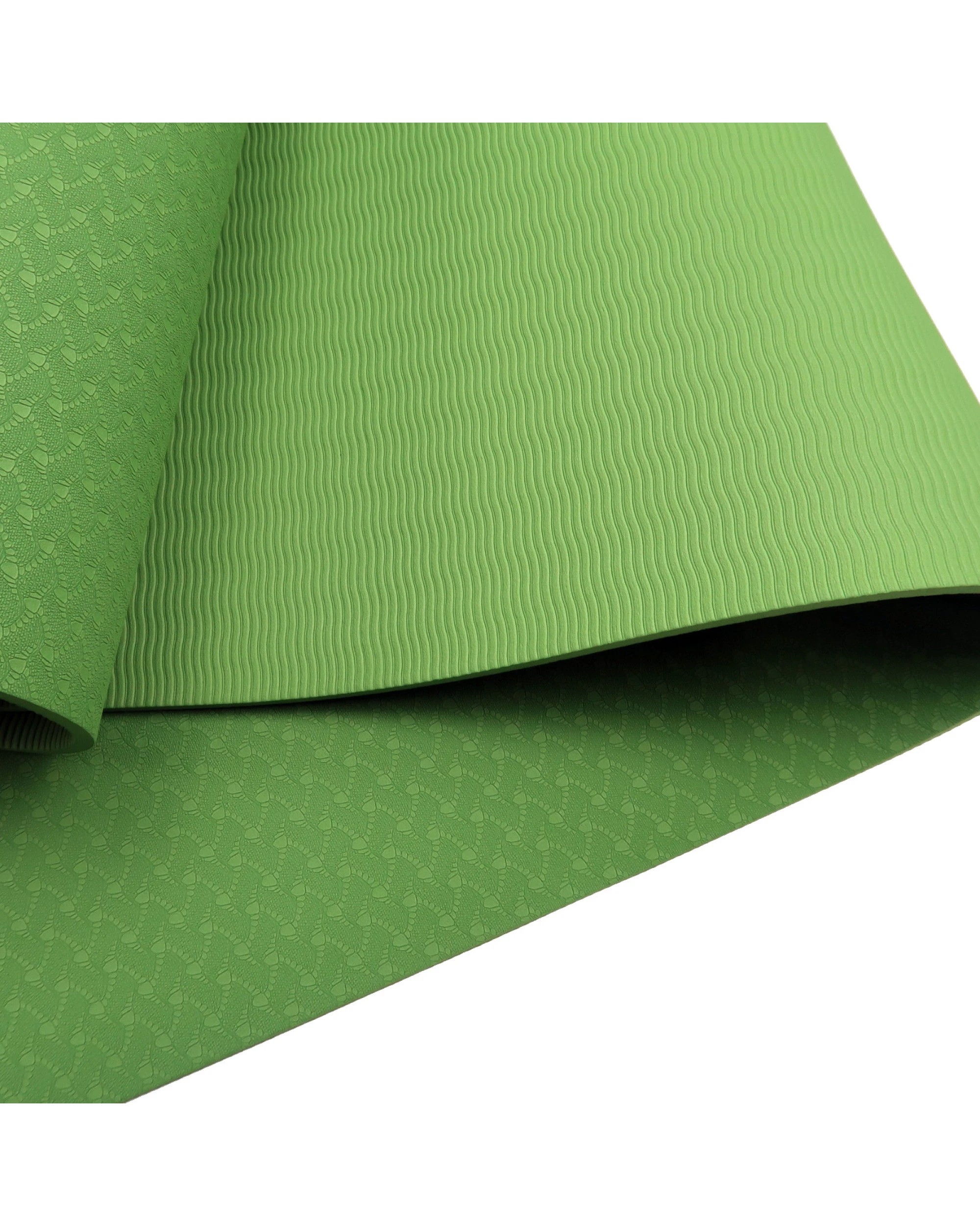 5 Powertrain TPE Pilates Exercise Yoga Mat Workout 6mm Home Gym 183cm - Green, 5 of 7