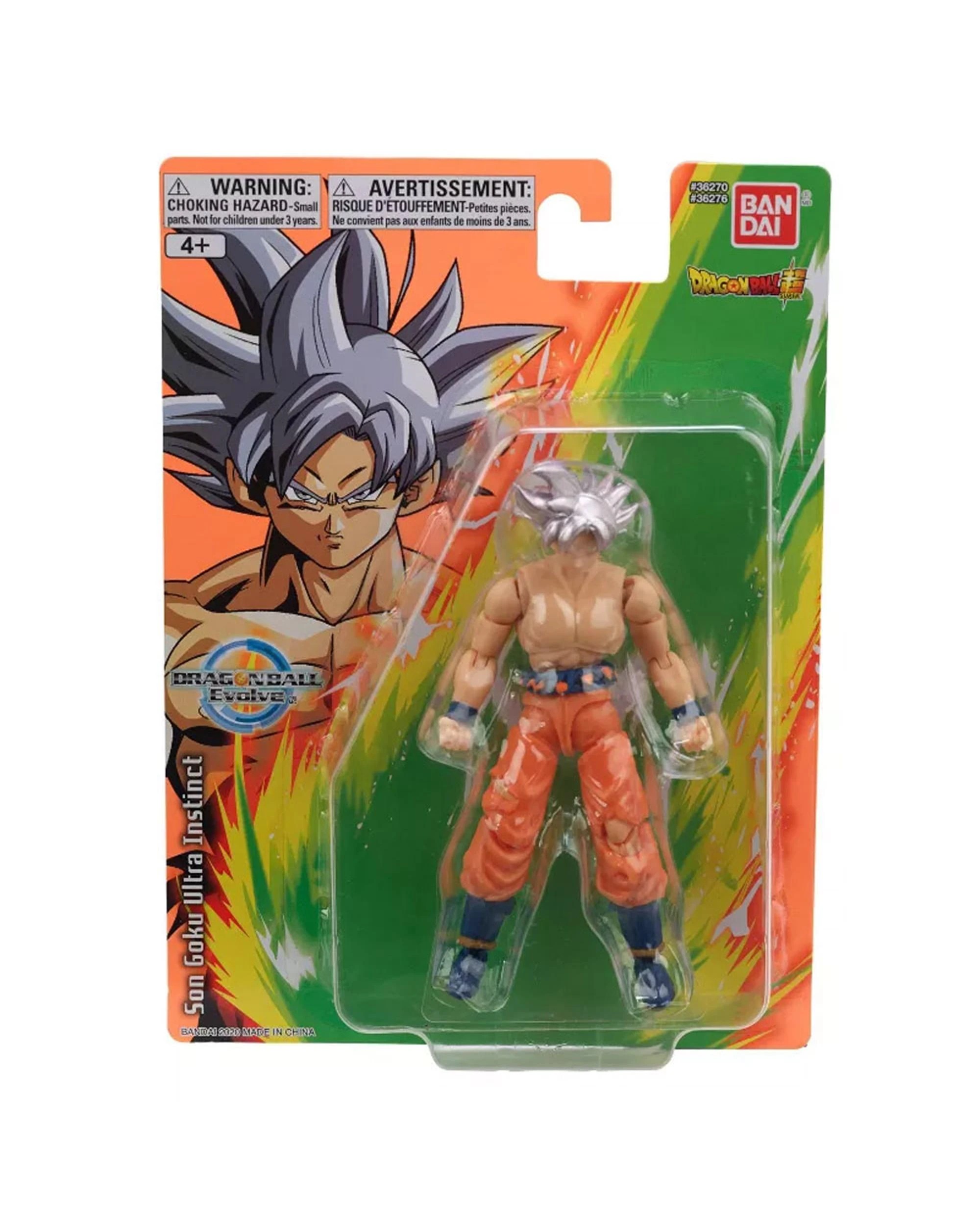 1 Dragon Ball Super Evolve Goku Ultra Instinct 5 inch Action Figure, 1 of 4