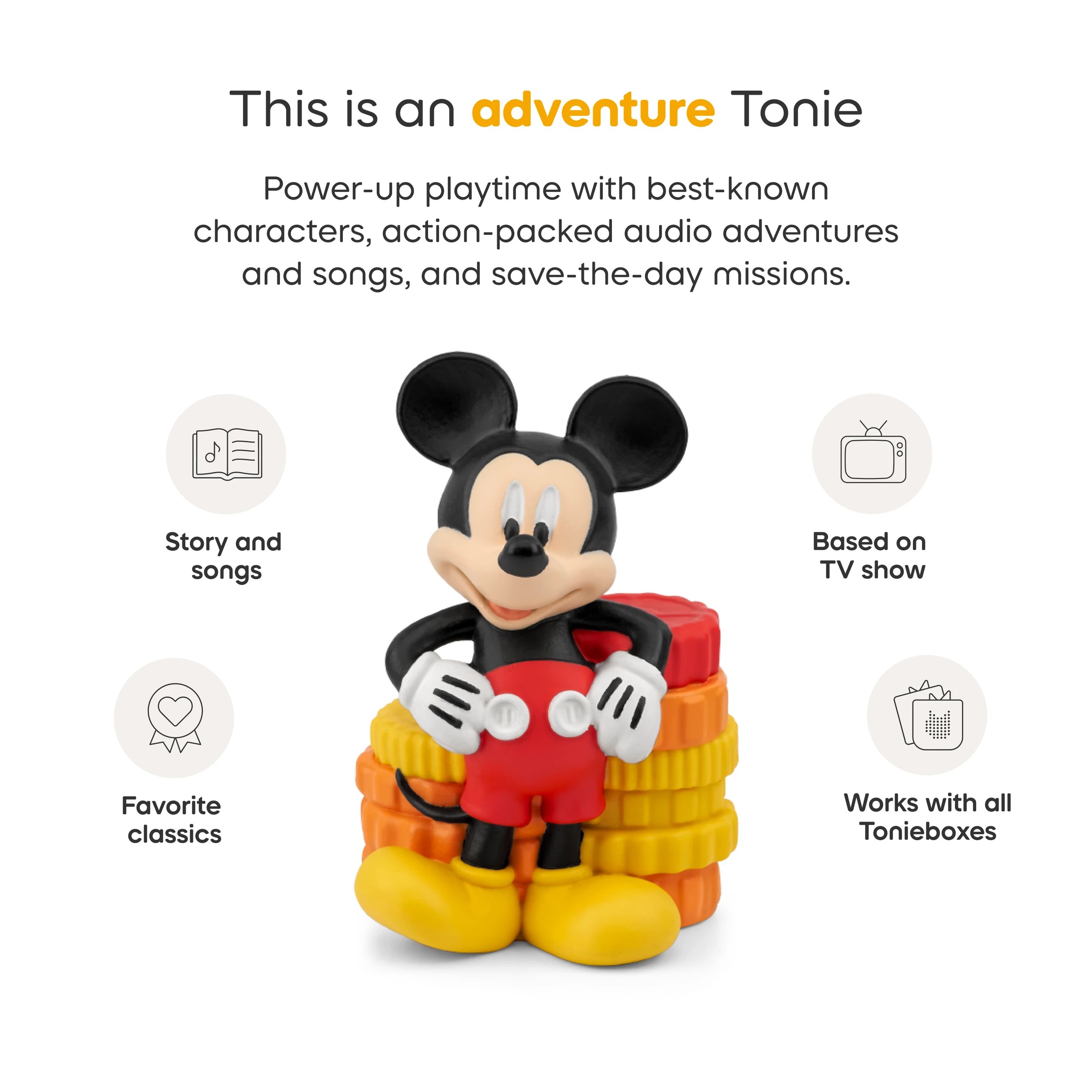 5 Tonies  Mickey Mouse Clubhouse - Mickey Tonie Audio Character - Multi, 5 of 7