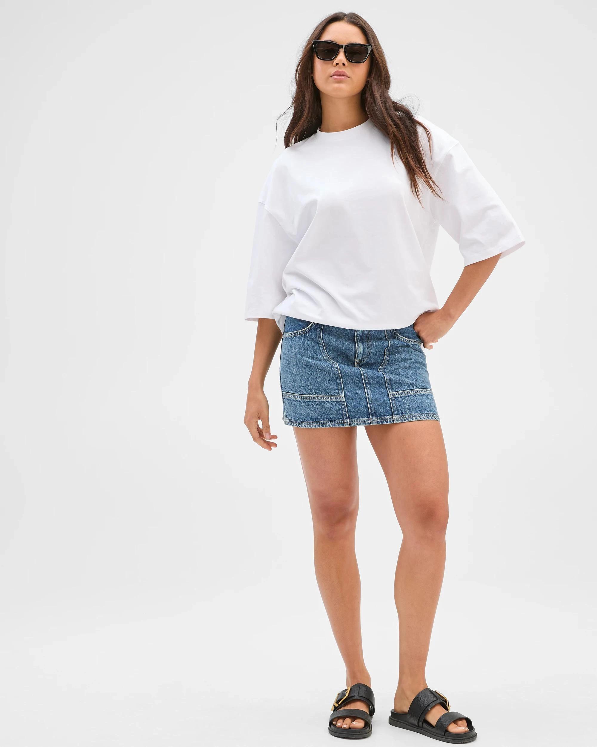 4 Lily Loves Oversized Australian Cotton T-Shirt LILY WHITE, 4 of 6