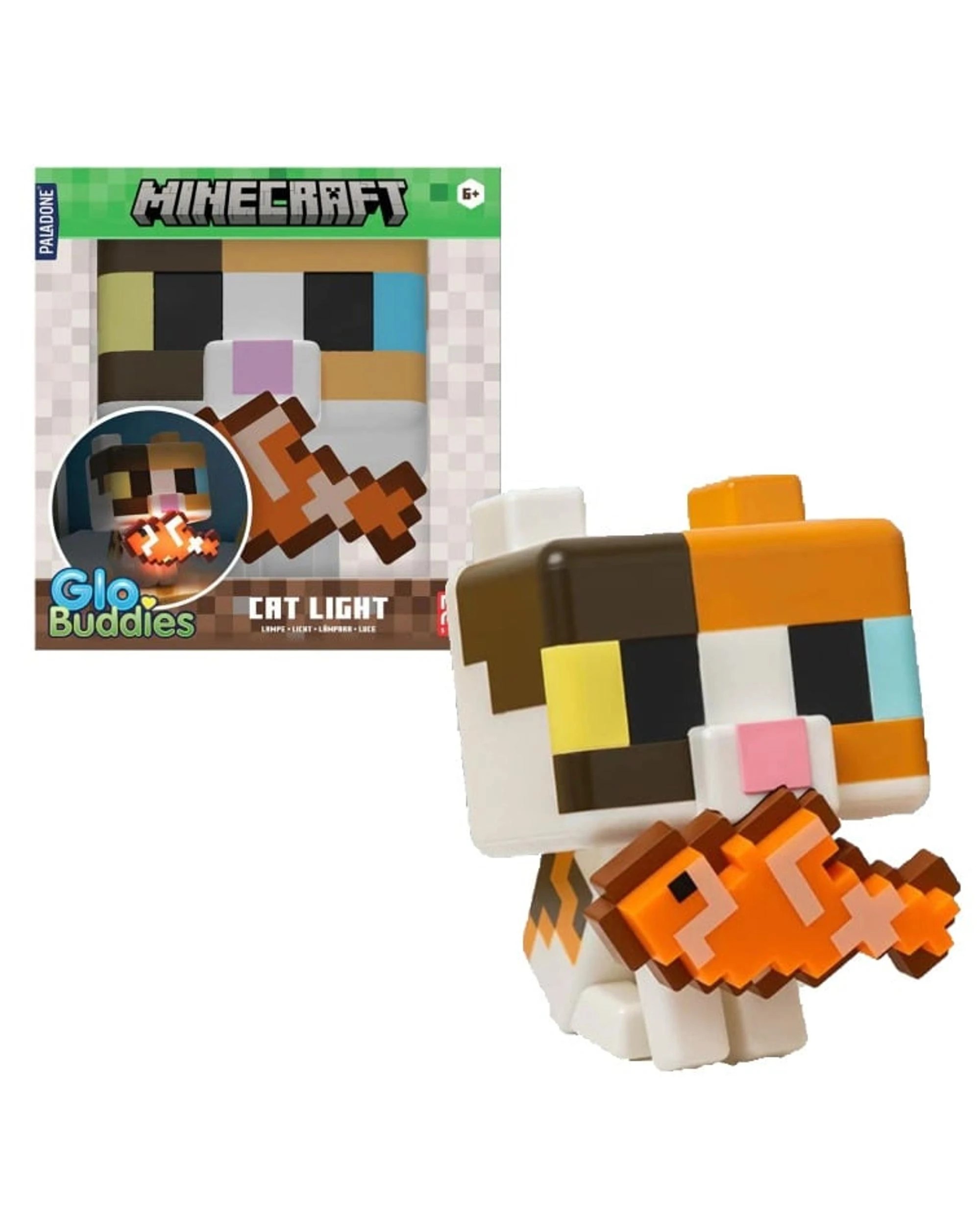 1 Paladone GloBuddies Minecraft Cat Light, 1 of 5