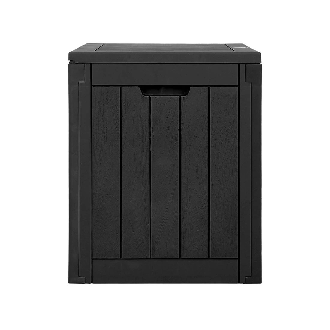 3 Gardeon Outdoor Storage Box 118L Container Lockable Garden Toy Tool Shed - Black, 3 of 6