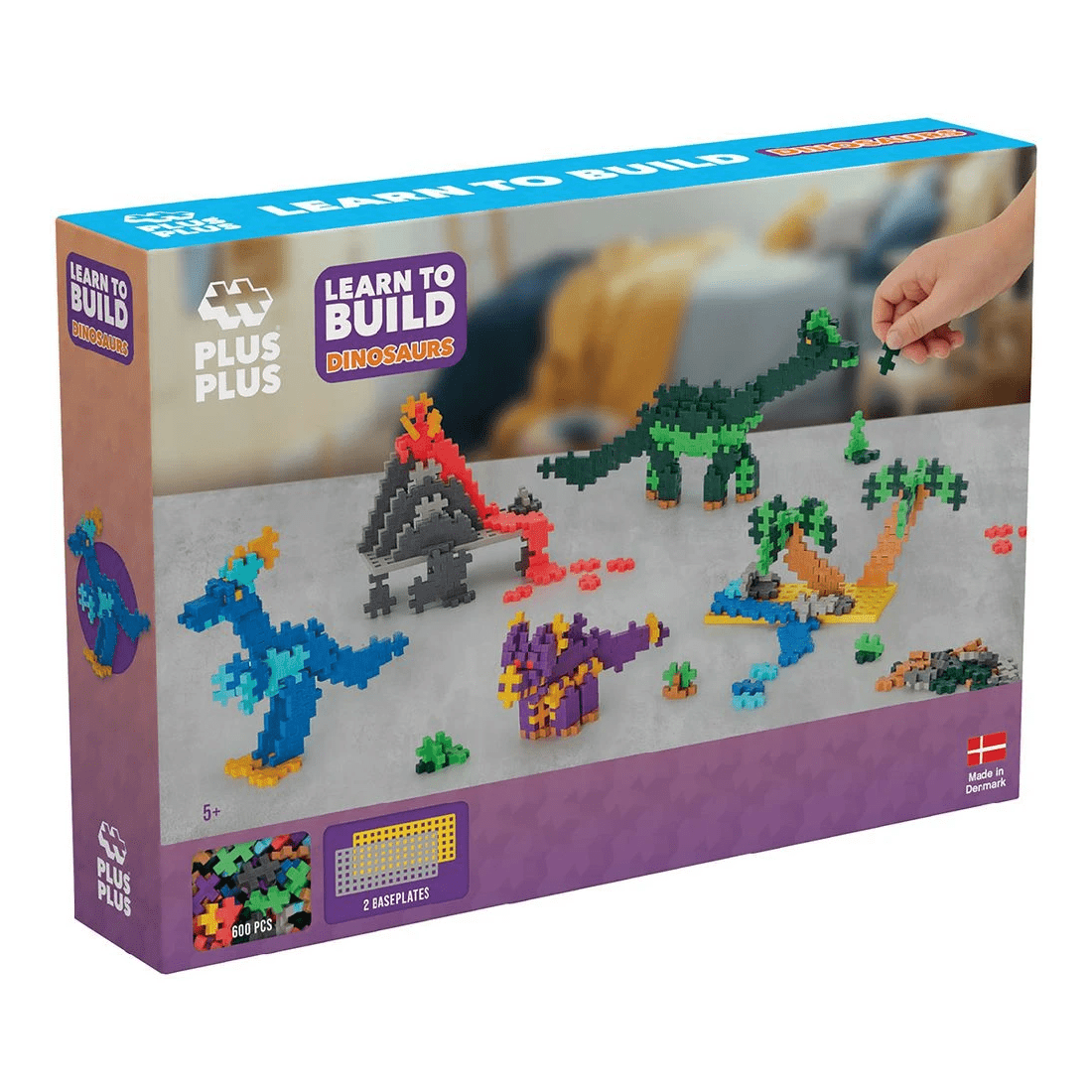 1 Plus-Plus Learn to Build Dinosaurs 500 Pieces, 1 of 8