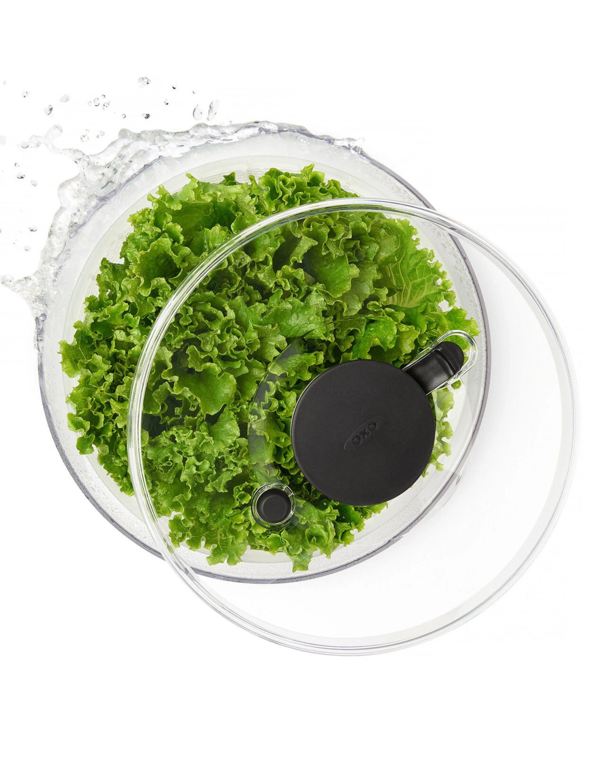 7 OXO Good Grips Salad Spinner 4.0 – One-Hand Pump Brake Bowl Lettuce Dryer BPA-Free Dishwasher Safe, 7 of 10