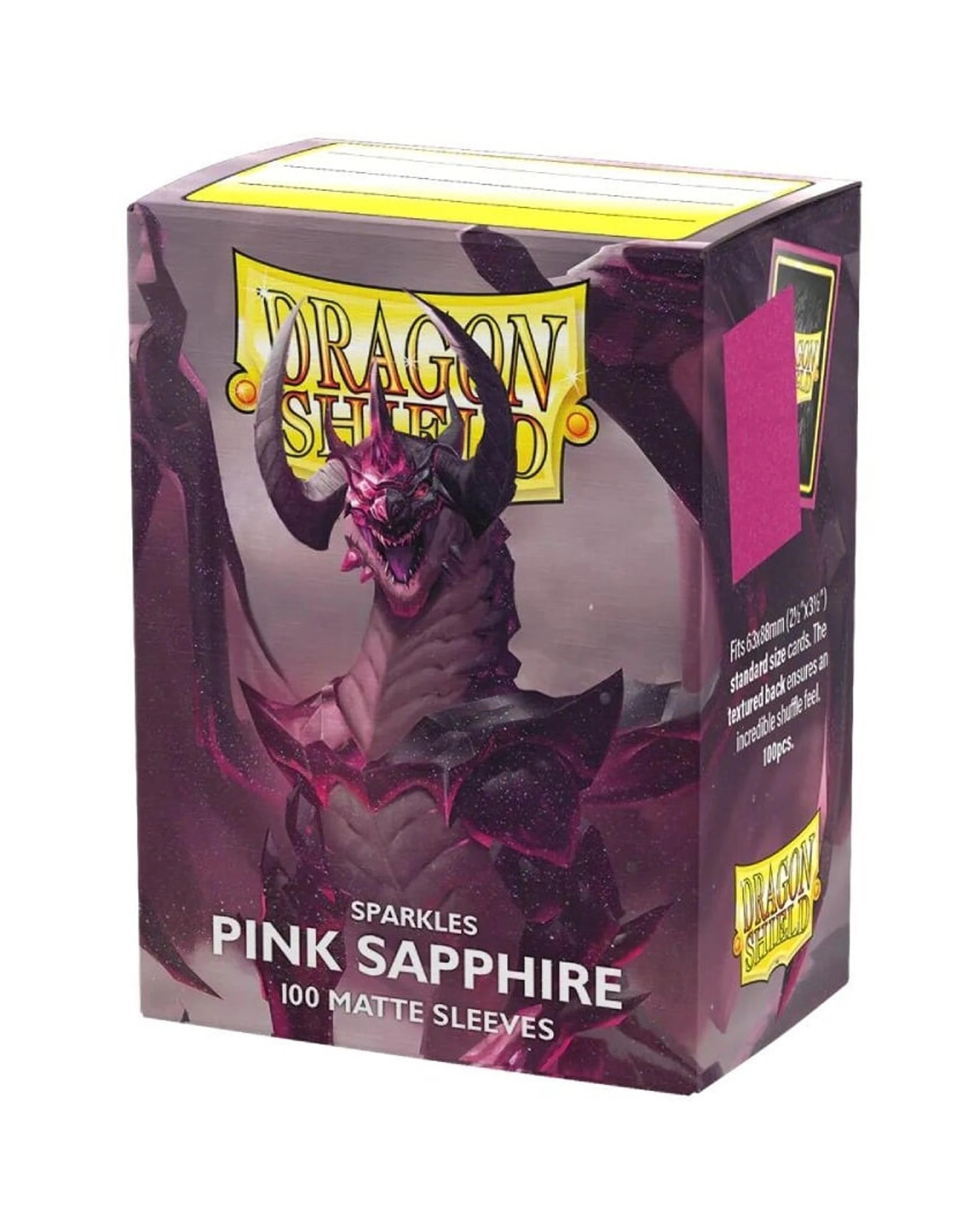 1 Dragon Shield Sparkles Pink Sapphire Matte Sleeves 100 Pack - Pink, 1 of 1