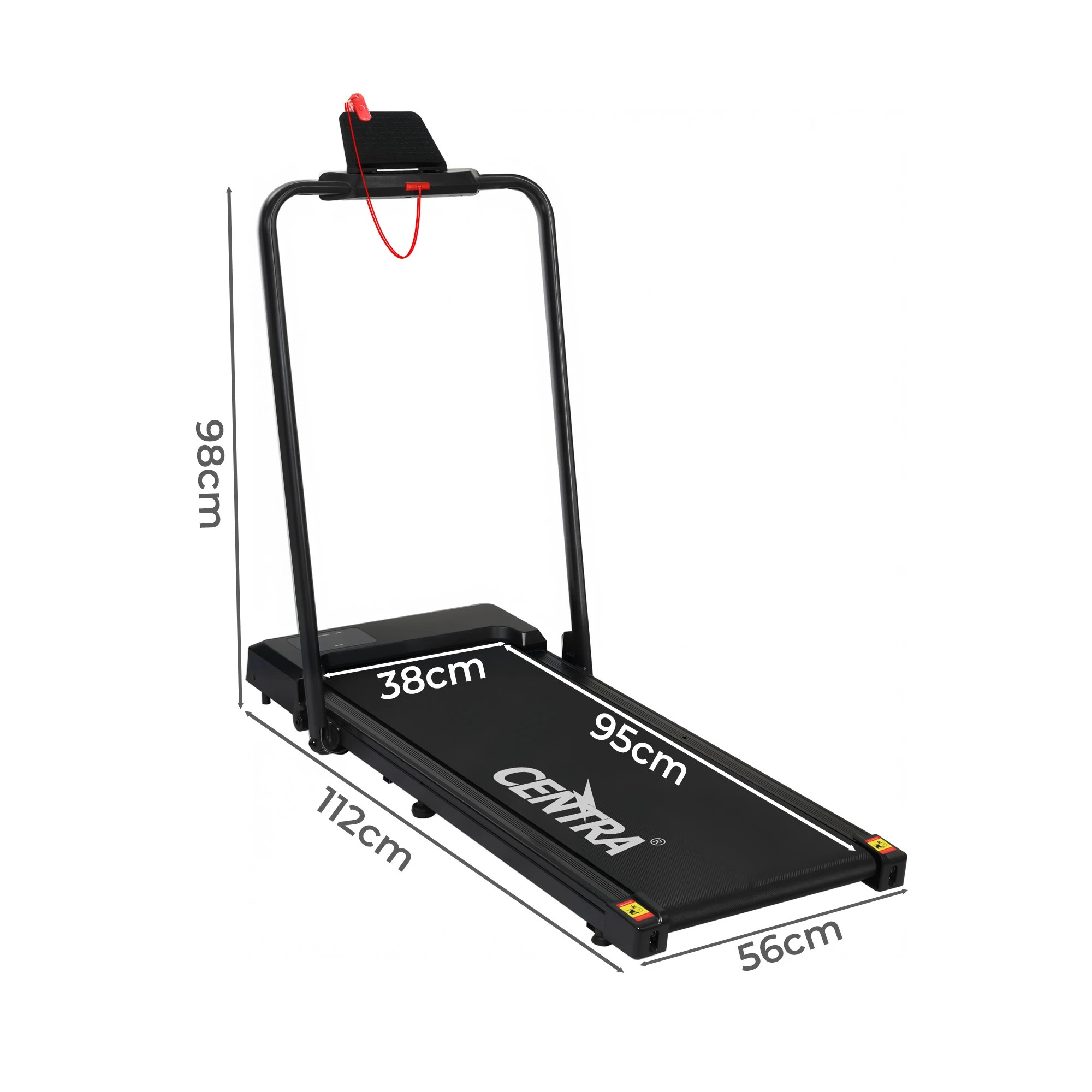 3 Centra Electric Treadmill Under Desk Walking Home Gym Exercise Fitness Foldable, 3 of 7