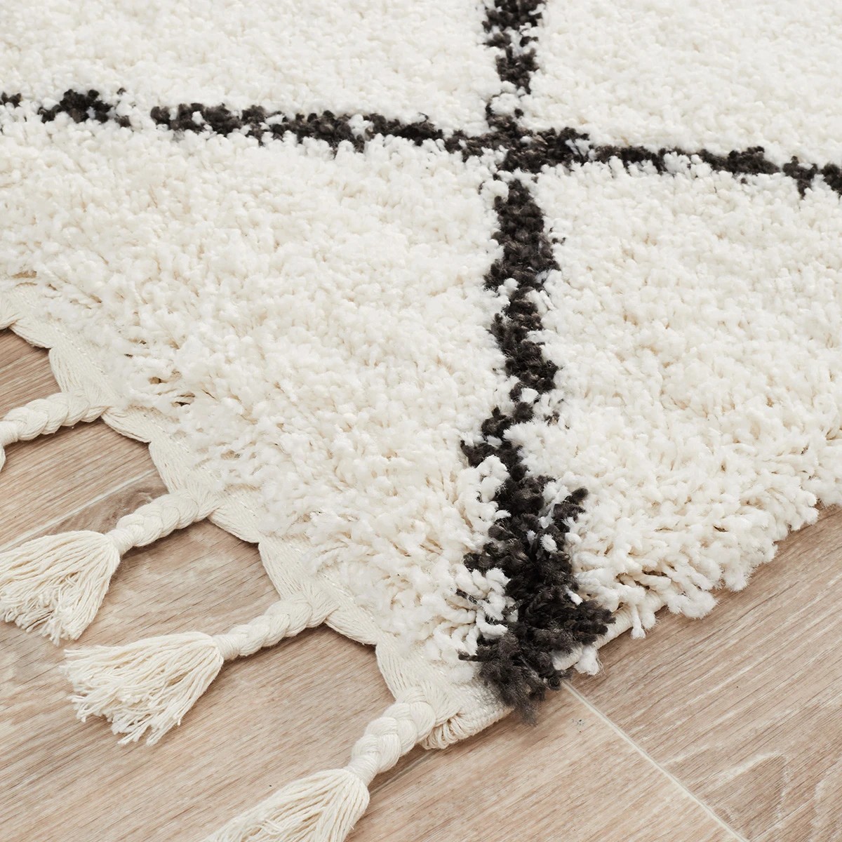 2 Common Ground Rugs Amber 22 300x80cm - Medium Shag Rug - Natural, 2 of 7