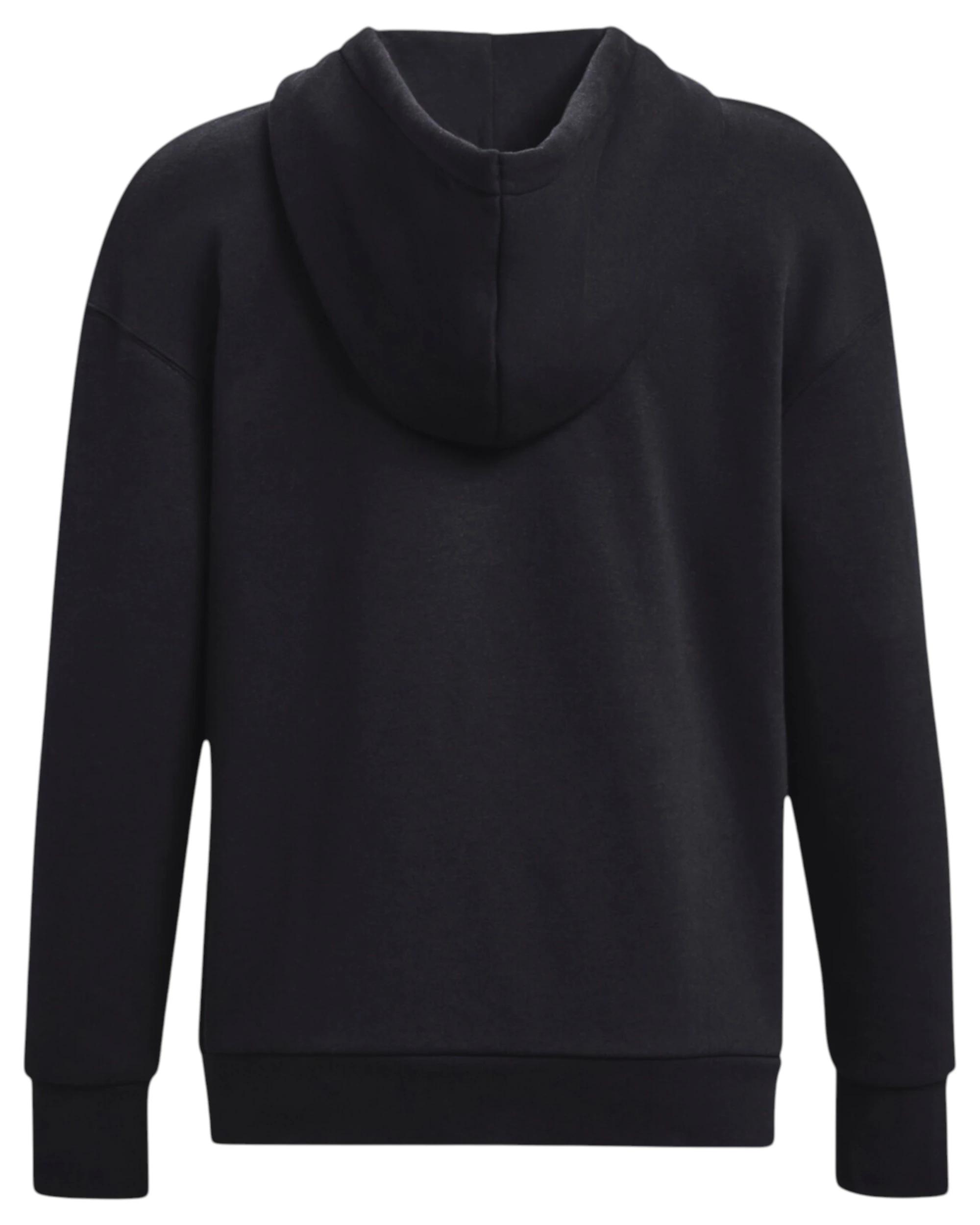 5 Under Armour Womens Essential Fleece Full-Zip Black Jacket BLACK, 5 of 5