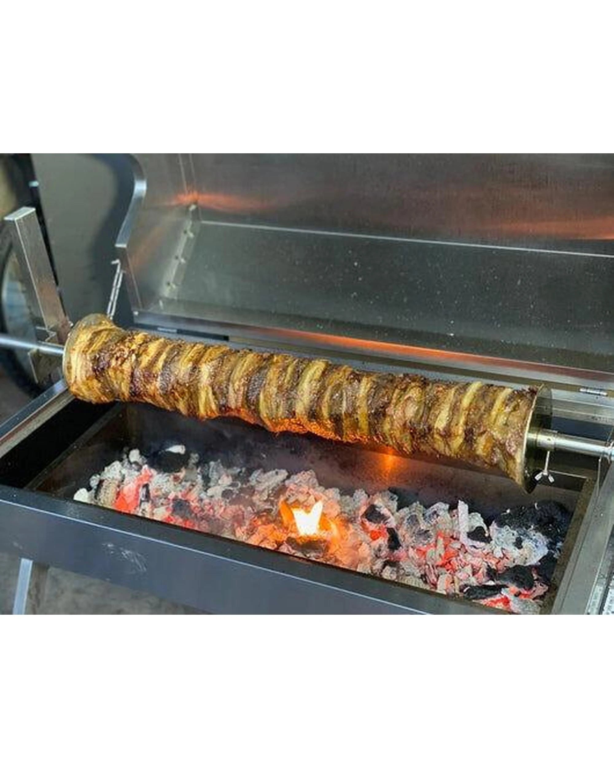 5 Flaming Coals Dual Fuel Spit Roaster 1000mm - 30kg Capacity, 5 of 10