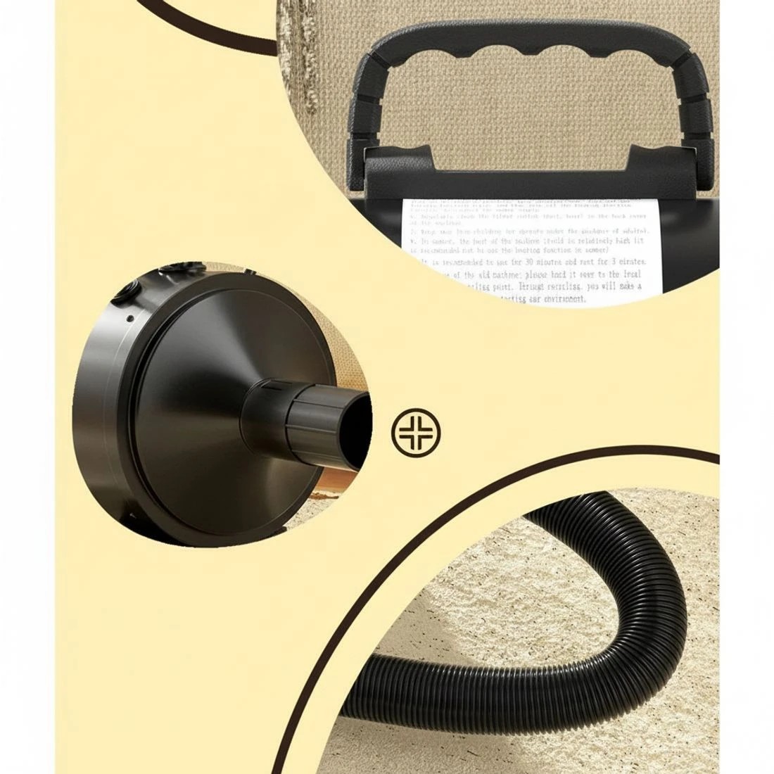 6 i.Pet Pet Hair Dryer Dog Cat Grooming Speed Blower Hairdryer Heater Low - Black, 6 of 6