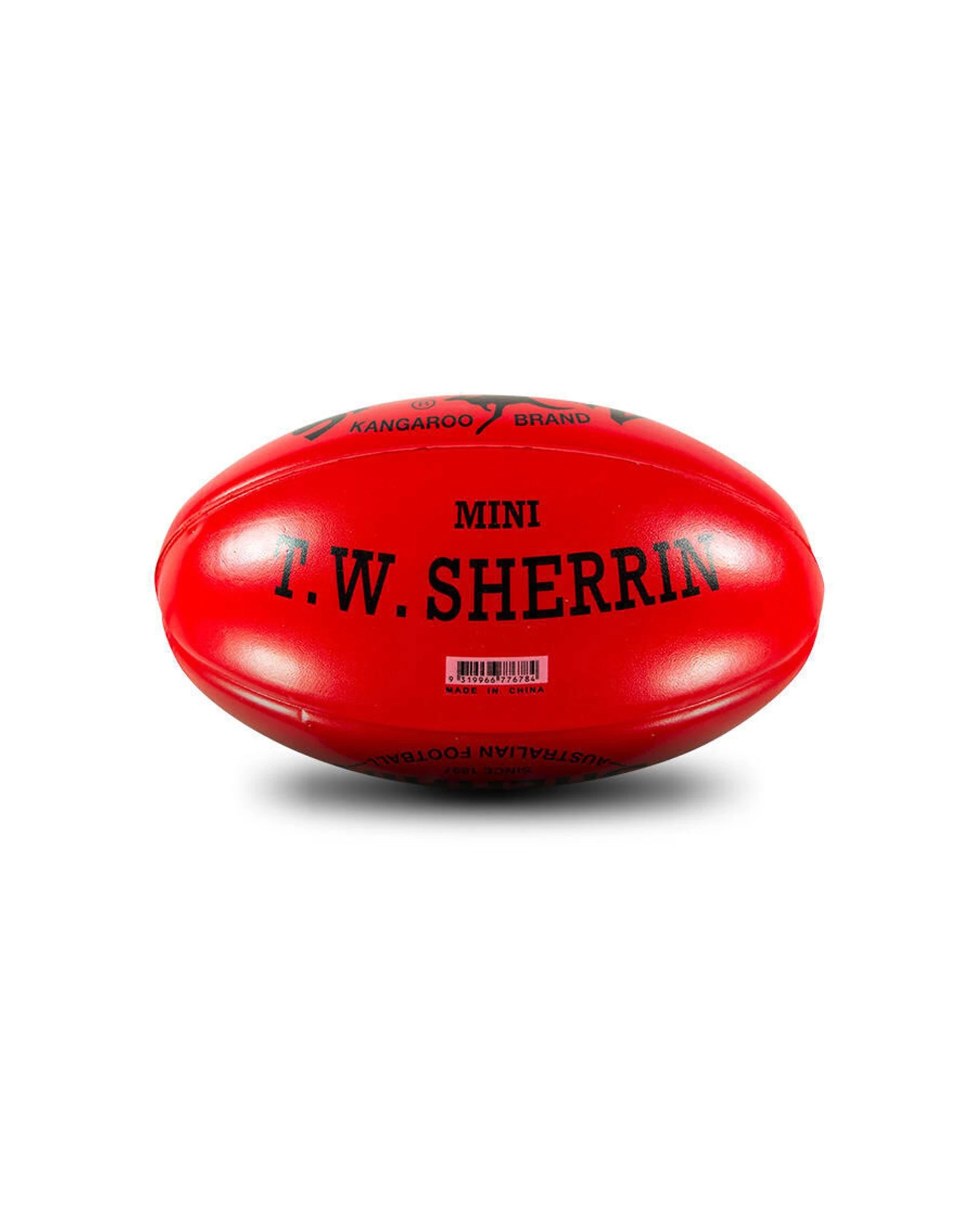 4 Sherrin Soft Foam Mini AFL Indoor Recreational Play Replica Football 4 Pack - Red, 4 of 4