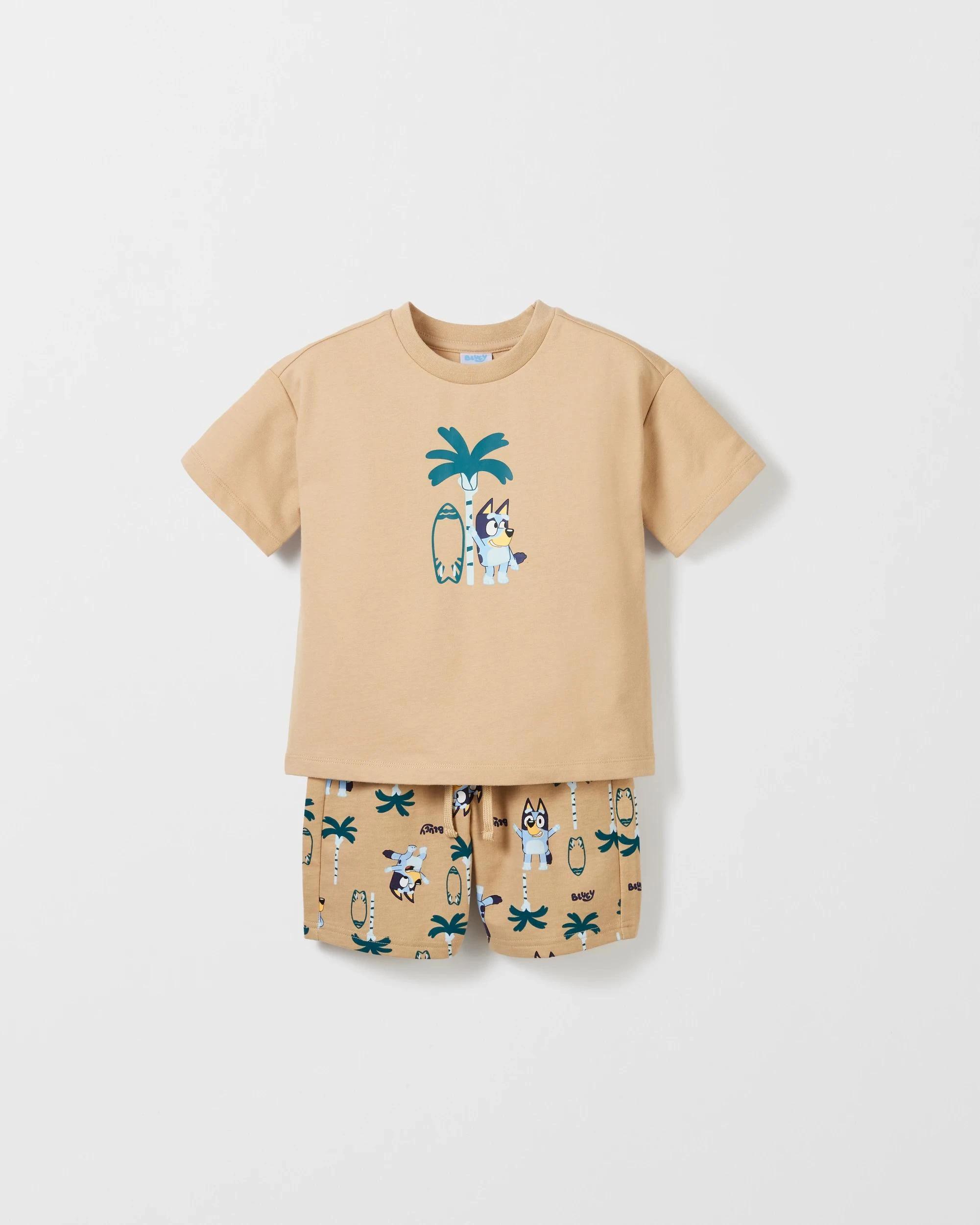 5 Bluey T-Shirt and Short 2 Piece Set BROWN, 5 of 8