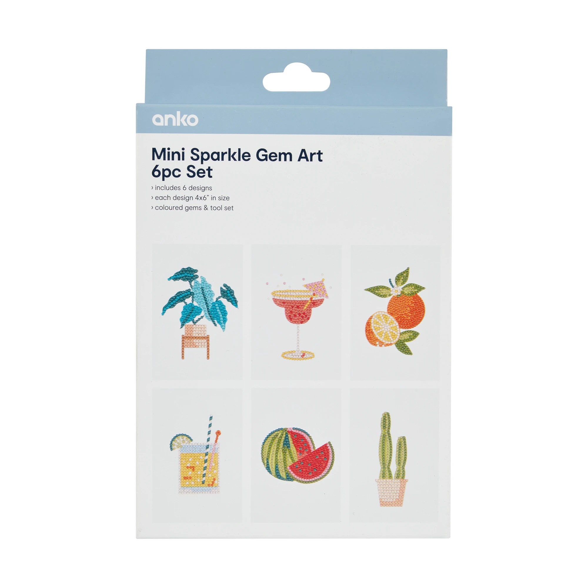 1 6 Piece Mini Sparkle Gem Art - Novelty Food, 1 of 3