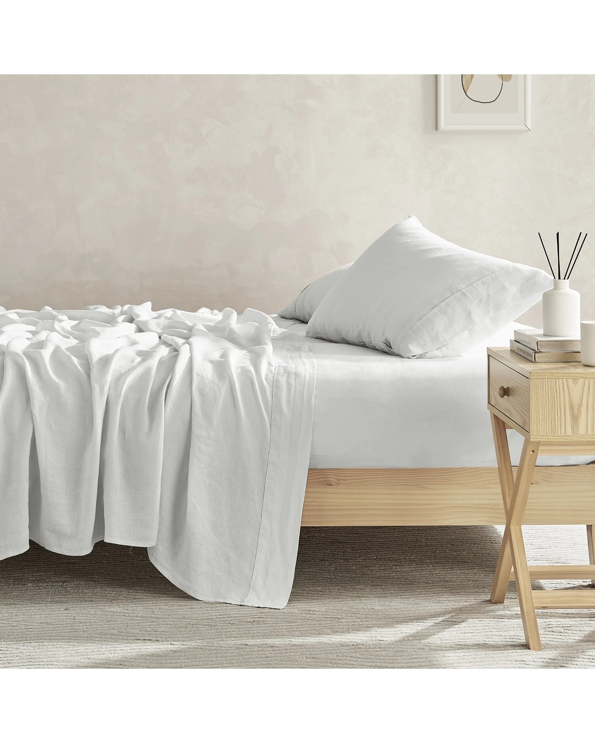 5 Natural Home 100% European Flax Linen Sheet Set - King Bed - Dove Grey, 5 of 9