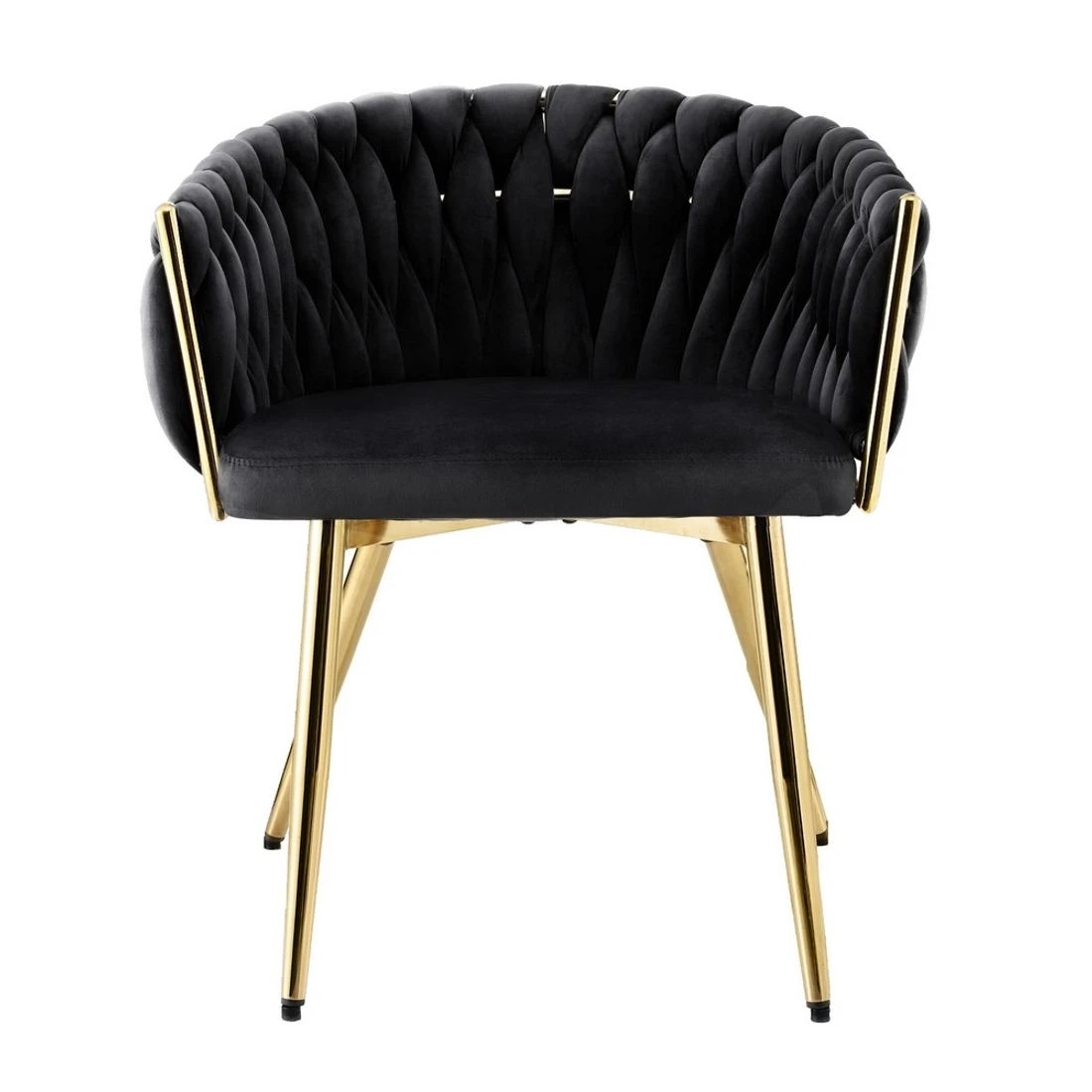 3 Artiss Dining Chair Vanity Chairs Armchair - Black, 3 of 6