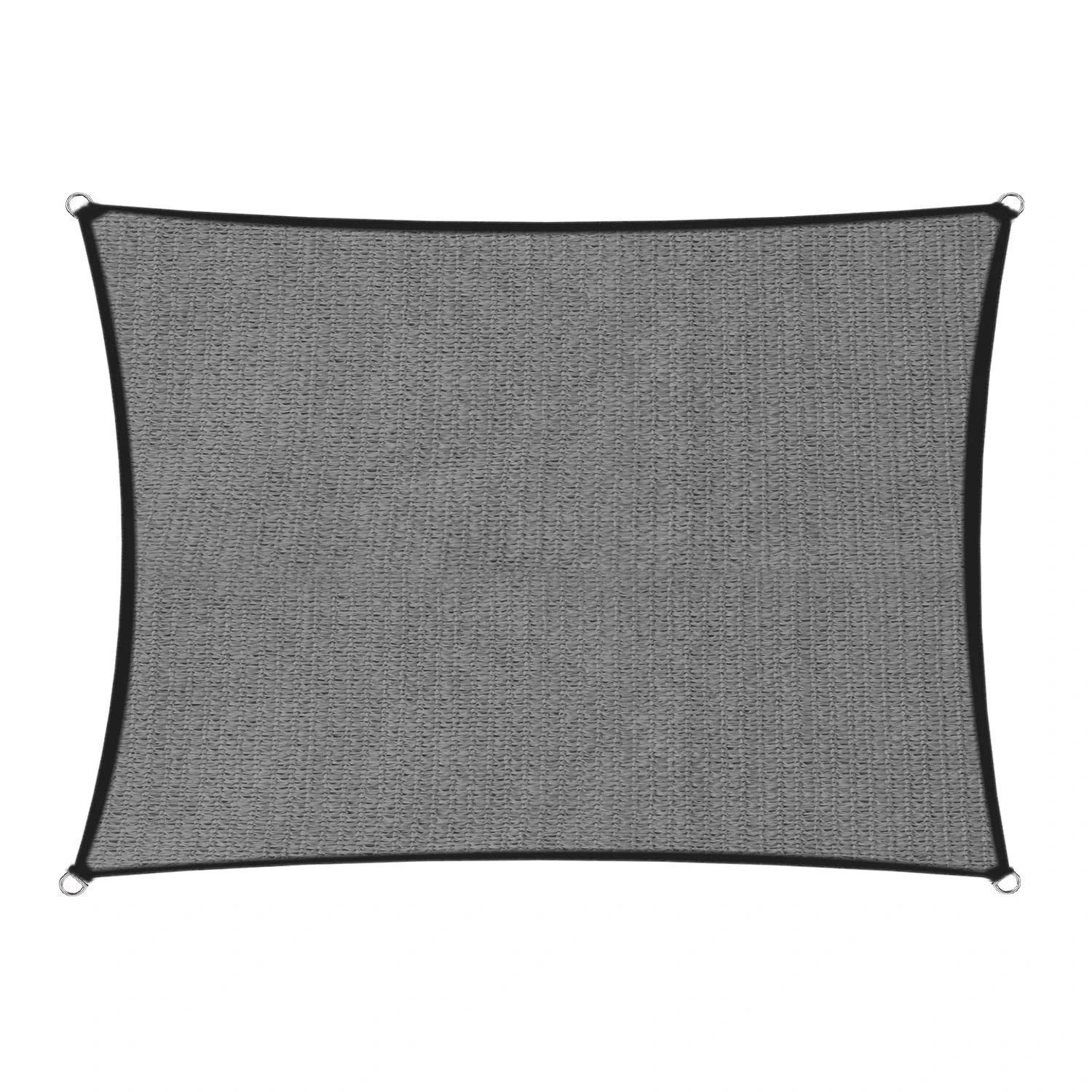 1 Wallaroo 4m x 4m 280GSM Outdoor Sun Shade Sail Canopy - Grey, 1 of 3