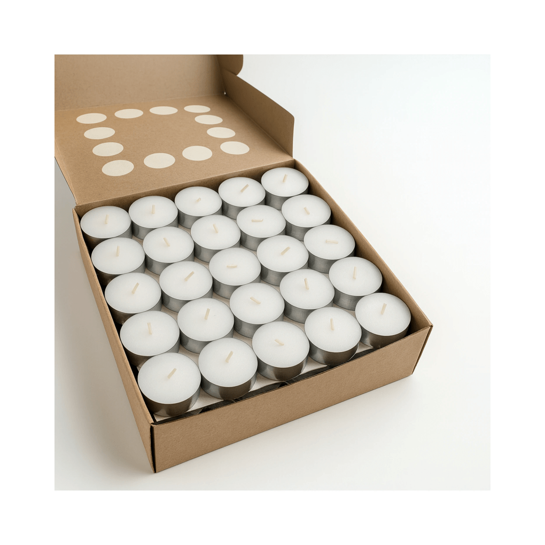 1 BR Home 600pcs TEA LIGHT CANDLES 9 Hour Burn Tealight Wedding Smokeless Crystal Wax BULK, 1 of 6