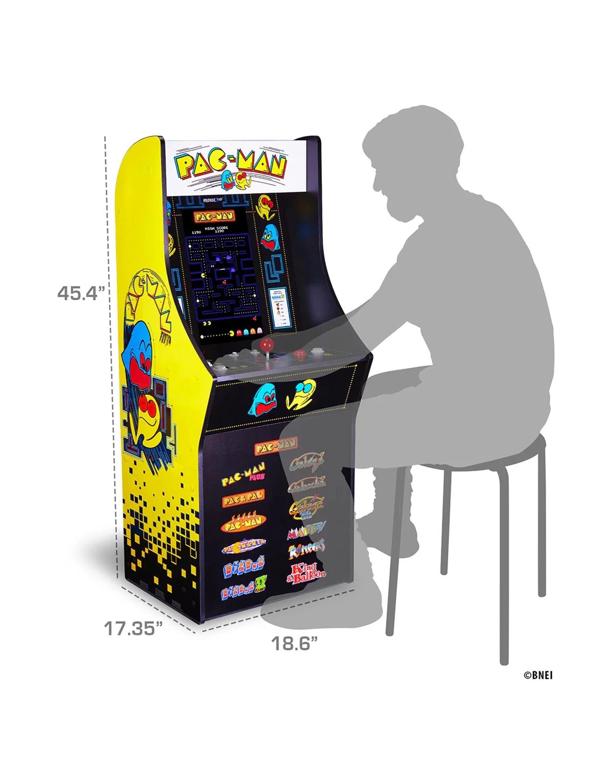 6 Arcade1up PAC-MAN Classic SE Arcade Game, 6 of 10