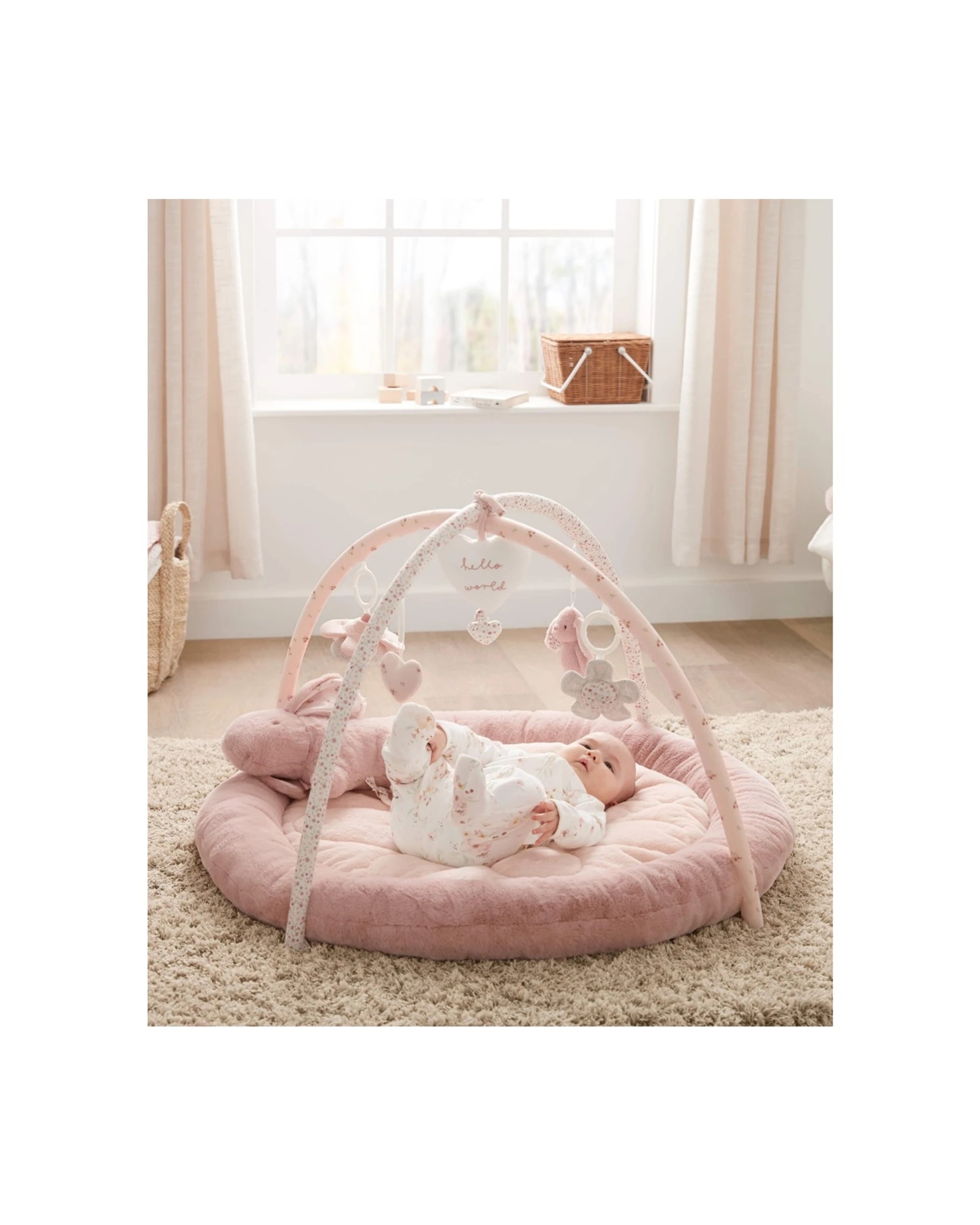 2 Mamas & Papas Australia 3pc Playmat Bundle Wish Upon A Cloud Tummy Time Set - Pink, 2 of 4