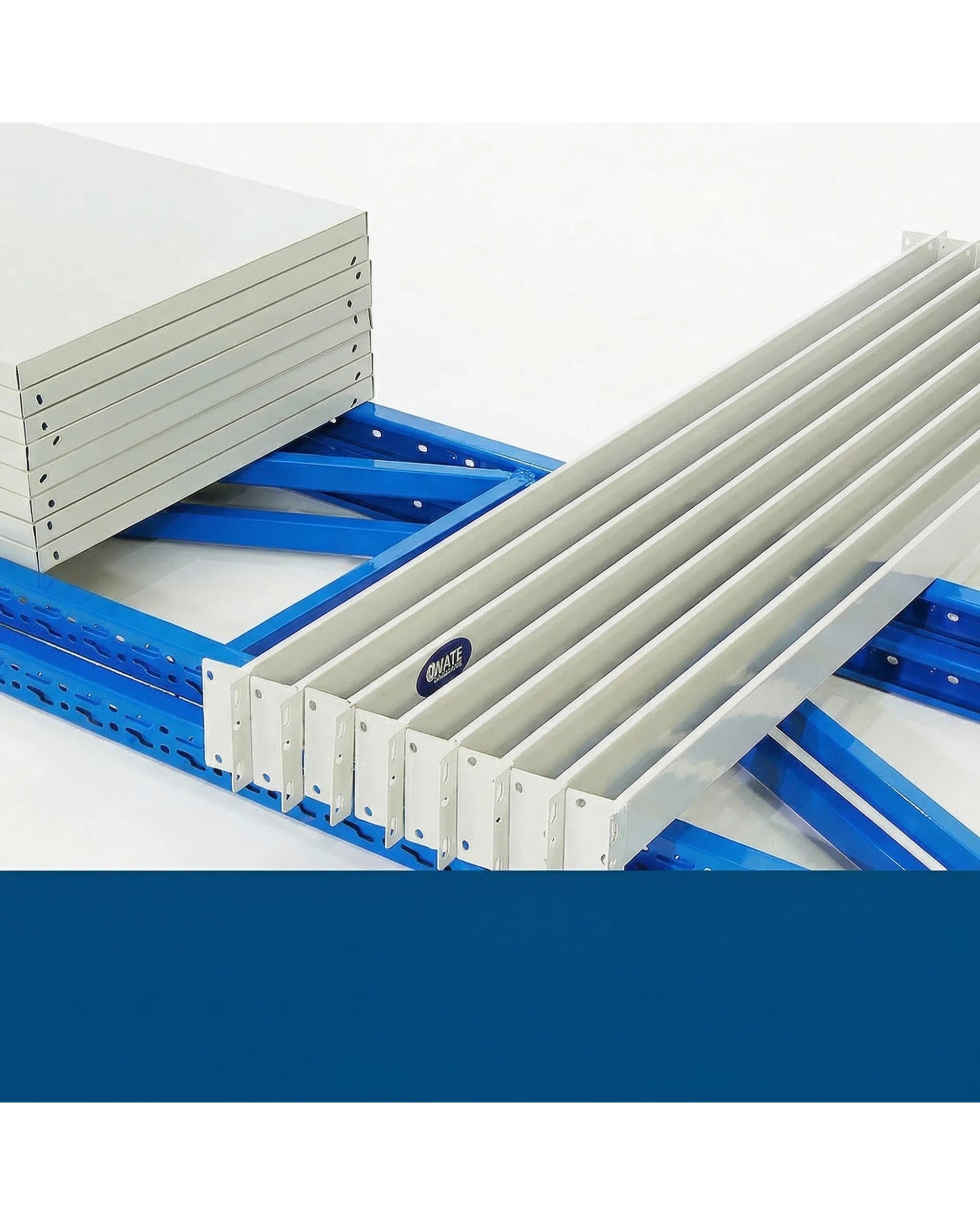 6 Centurion Standard 4 Bay 8M Wide Heavy Duty Shelving 400 kg, 6 of 7