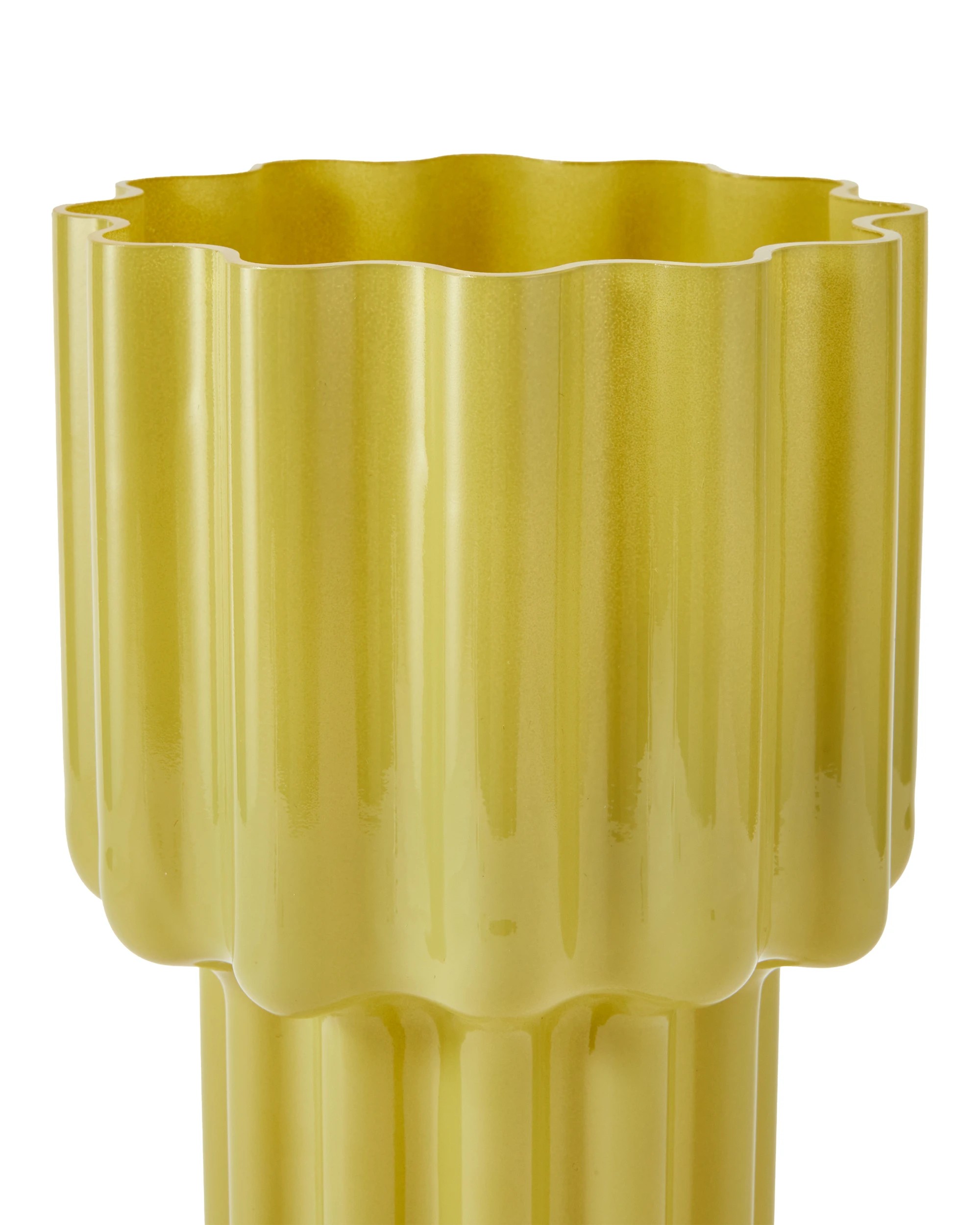 4 Tiered Wave Pistachio Vase, 4 of 5