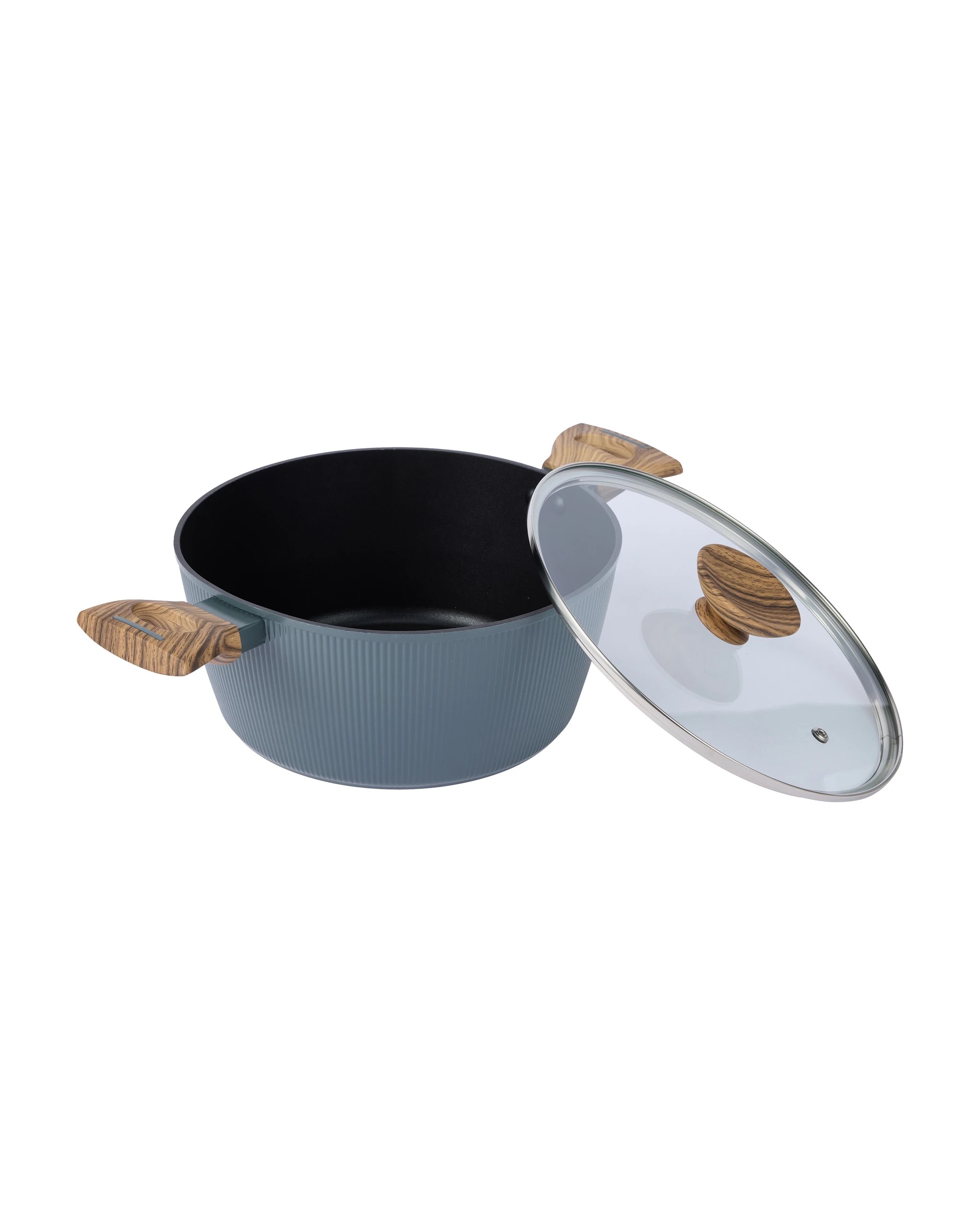 2 24cm Linear Wood Look Casserole, 2 of 6
