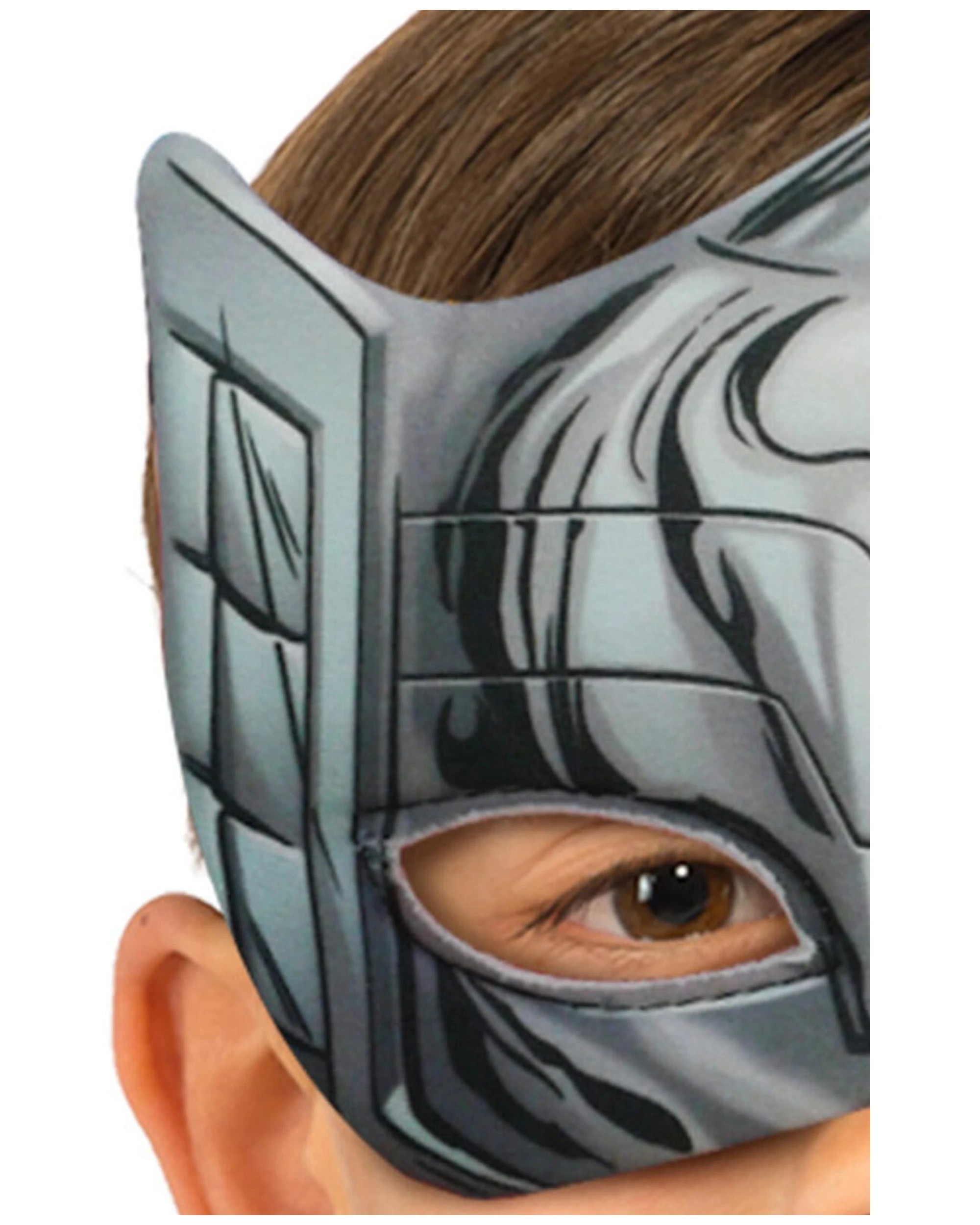 3 Marvel Avengers Thor Plush Eyemask Kids/boys Halloween Party Costume
 - Silver, 3 of 3