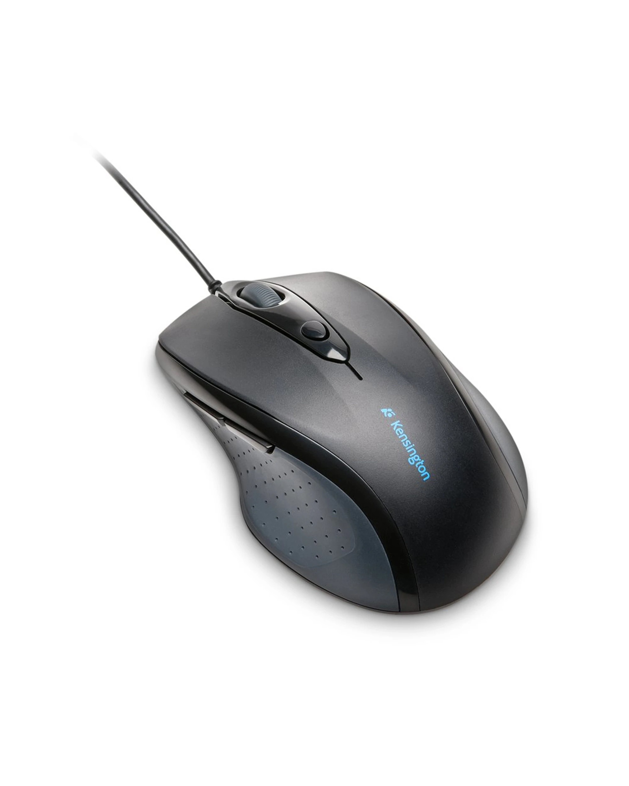 1 Kensington Pro Fit Wired Full Size USB Ergonomic Mouse For Laptop Plug Play - Black, 1 of 3