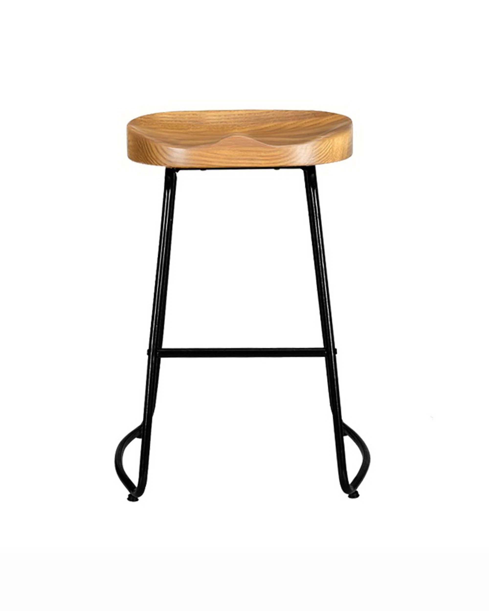 3 Artiss 4x Bar Stools Tractor Seat 65cm Wooden
 - Brown, 3 of 3