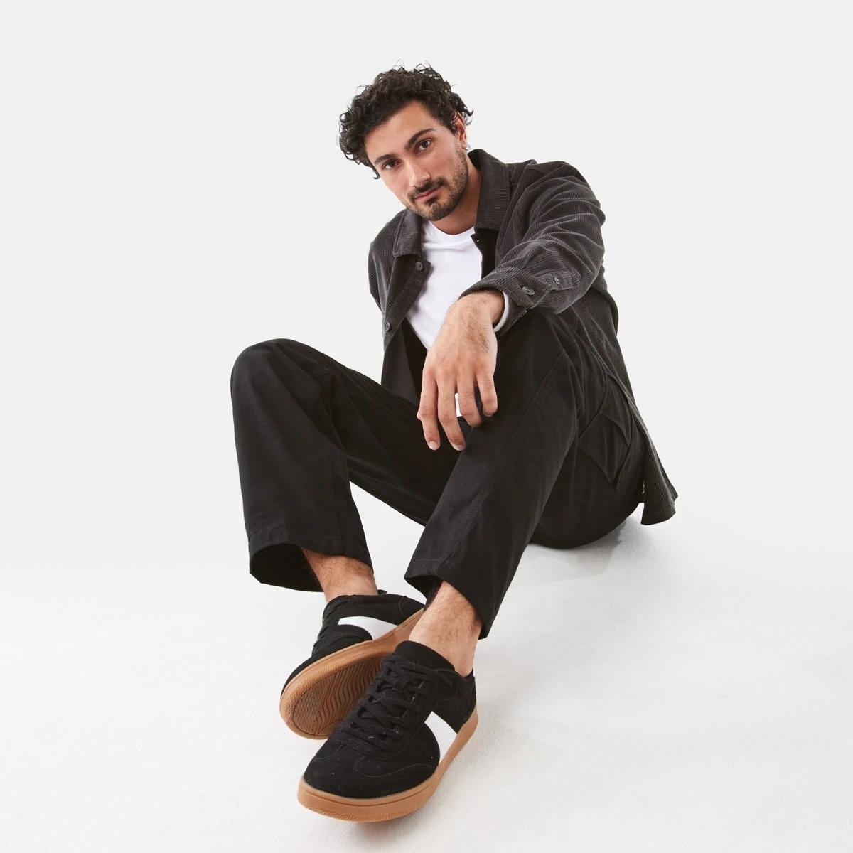 8 Long Sleeve Corduroy Overshirt Char Grey, 8 of 10