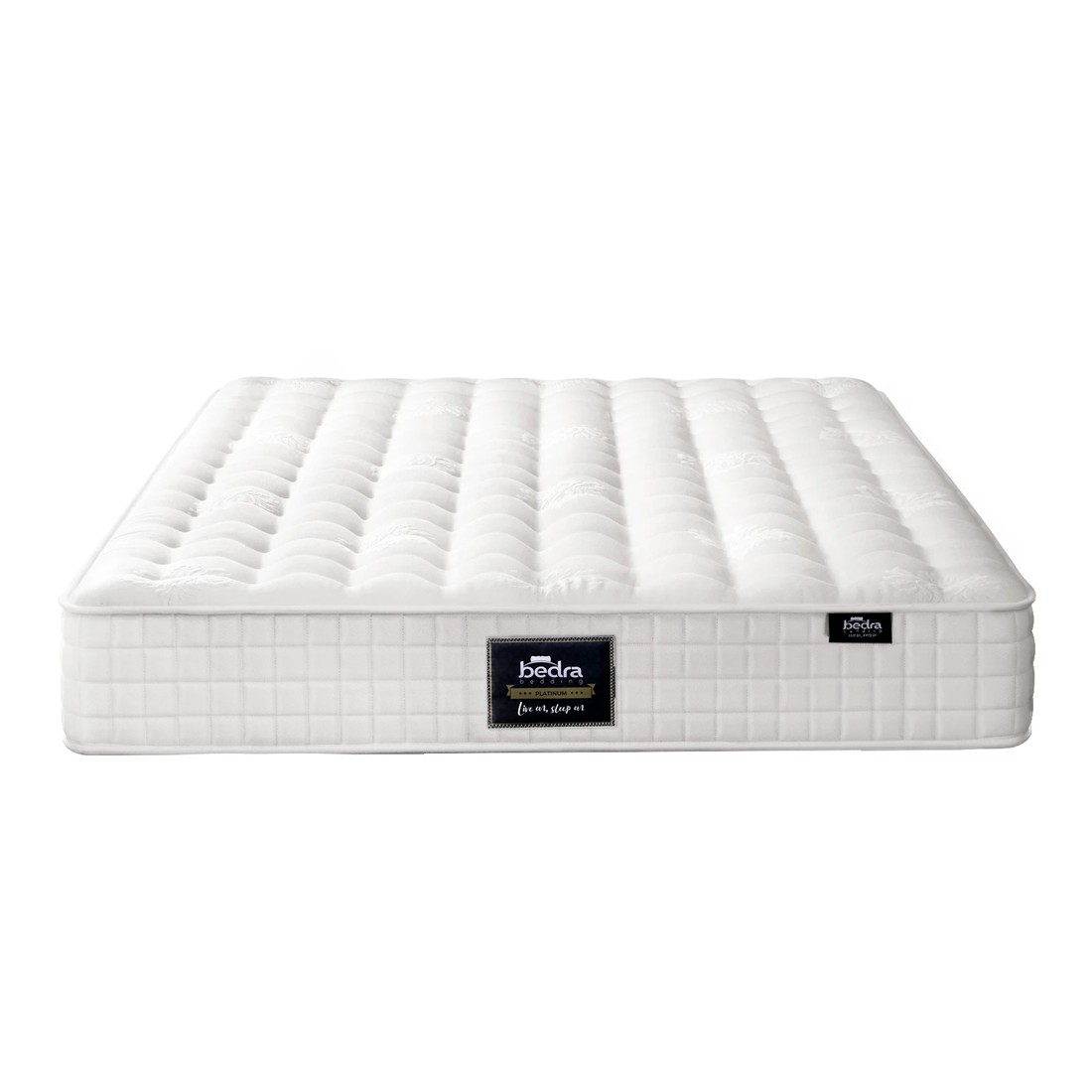 1 Bedra Bedding Mattress Bed Tight Top Pocket Spring Foam Medium Firm 27cm Double
 - White, 1 of 10