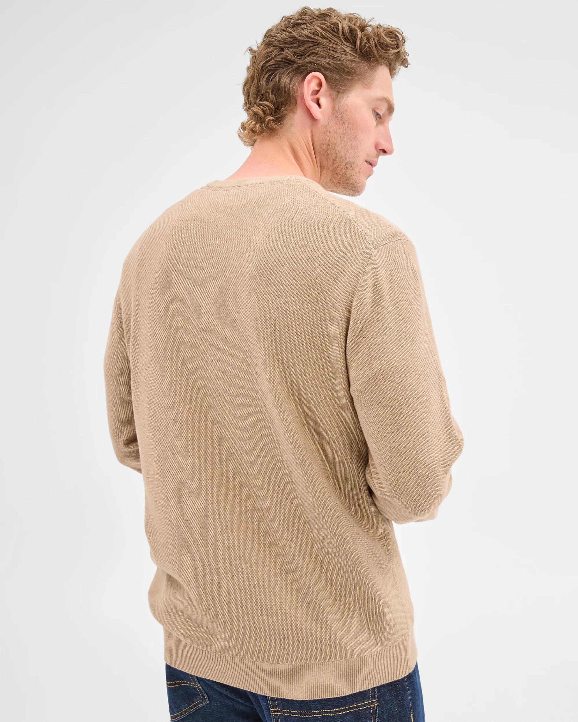 4 Target Australian Cotton Crew Knit Jumper LATTE MARLE, 4 of 5