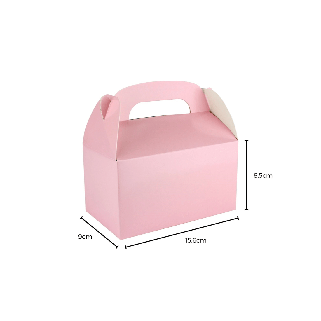 2 Party Maker Light Pink Lolly/Treat Boxes with Handle Pack of 6, 2 of 2