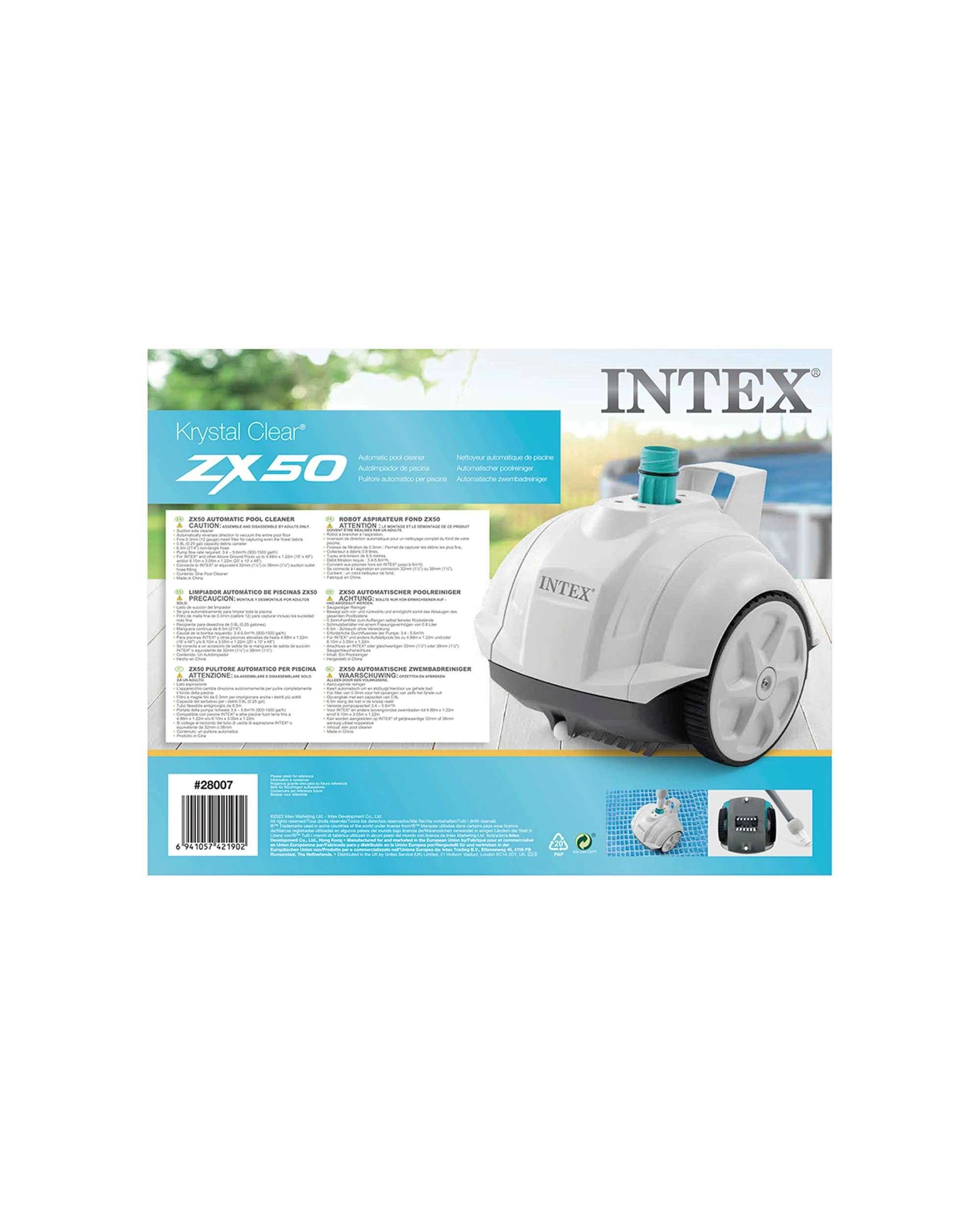 5 Intex Zx50 Automatic Swimming Pool Floor Cleaner - White, 5 of 5