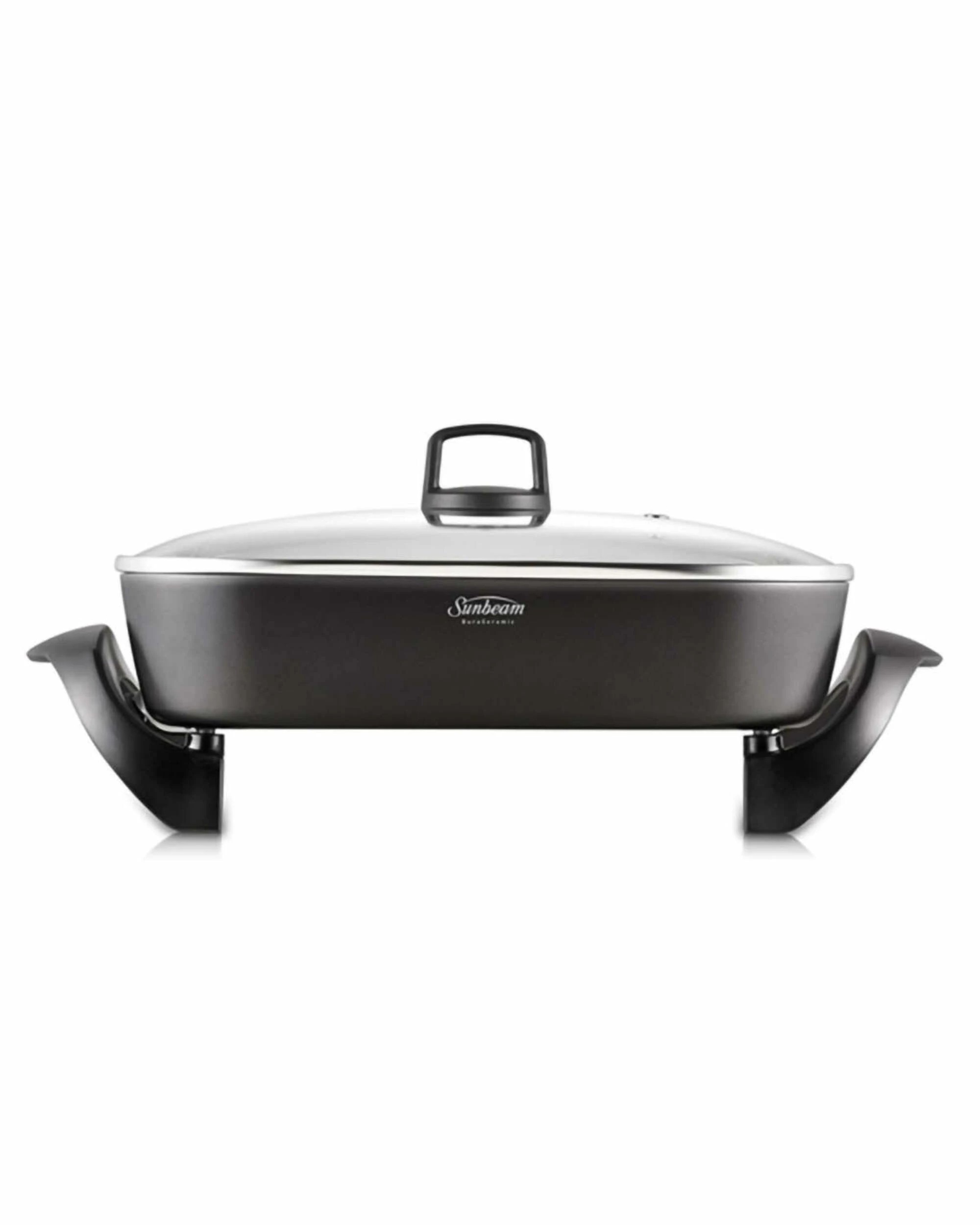 1 Sunbeam 'DuraCeramic' Frypan - Charcoal - BLACK, 1 of 1